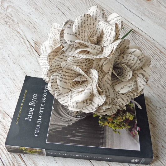 6 x Jane Eyre Paper Flowers