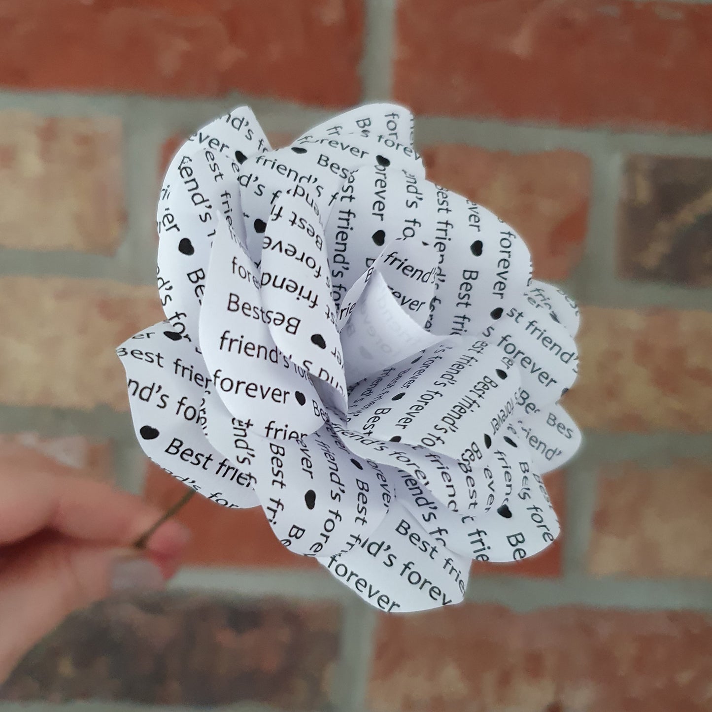 Personalised Message Paper Flowers