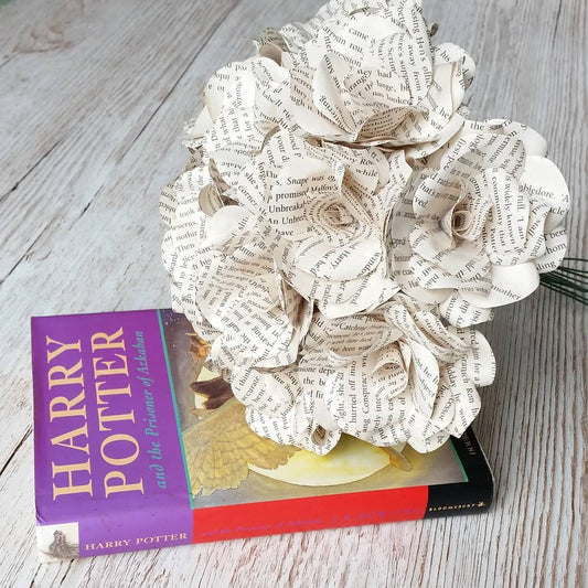 Book Paper Flower Roses