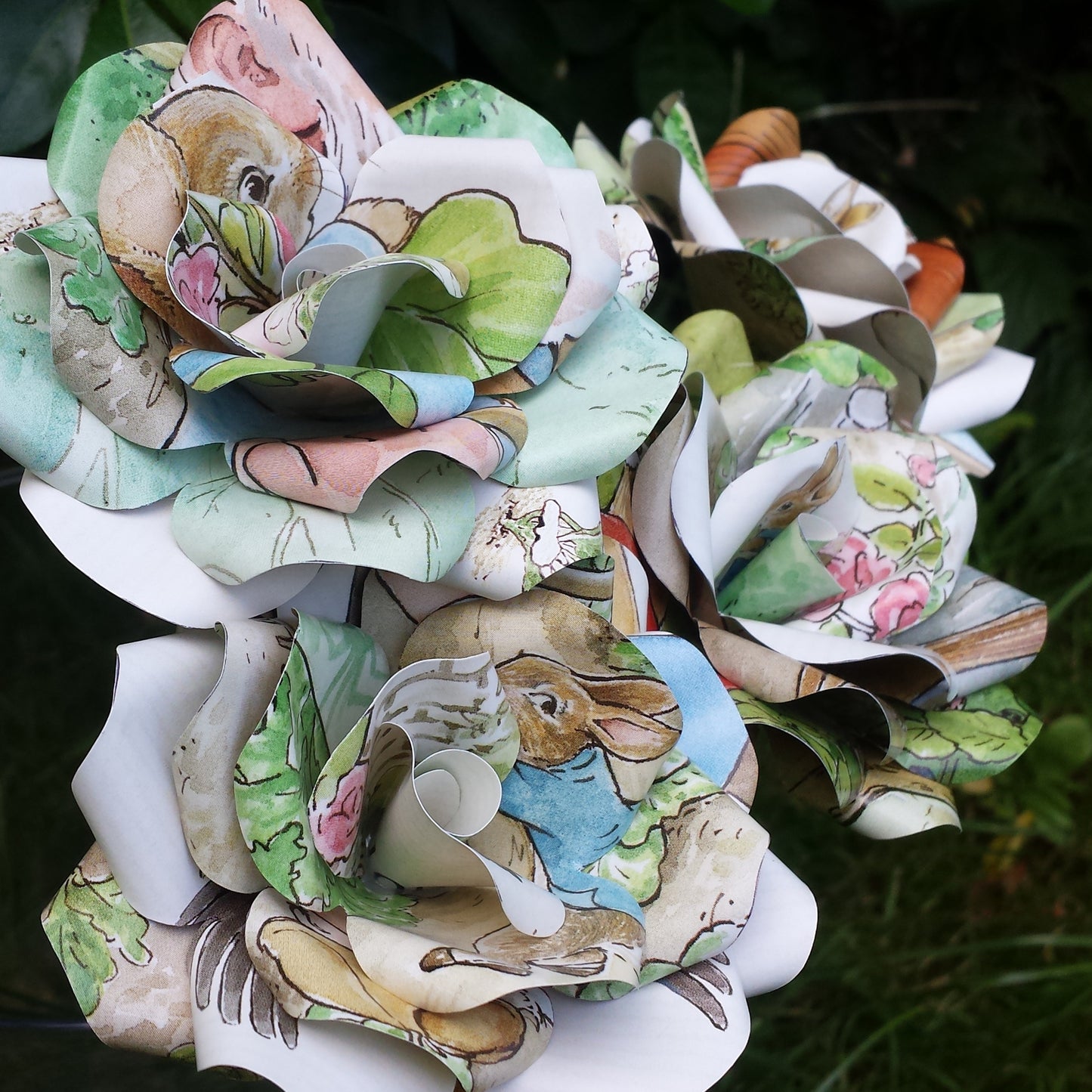 Book Paper Flower Roses