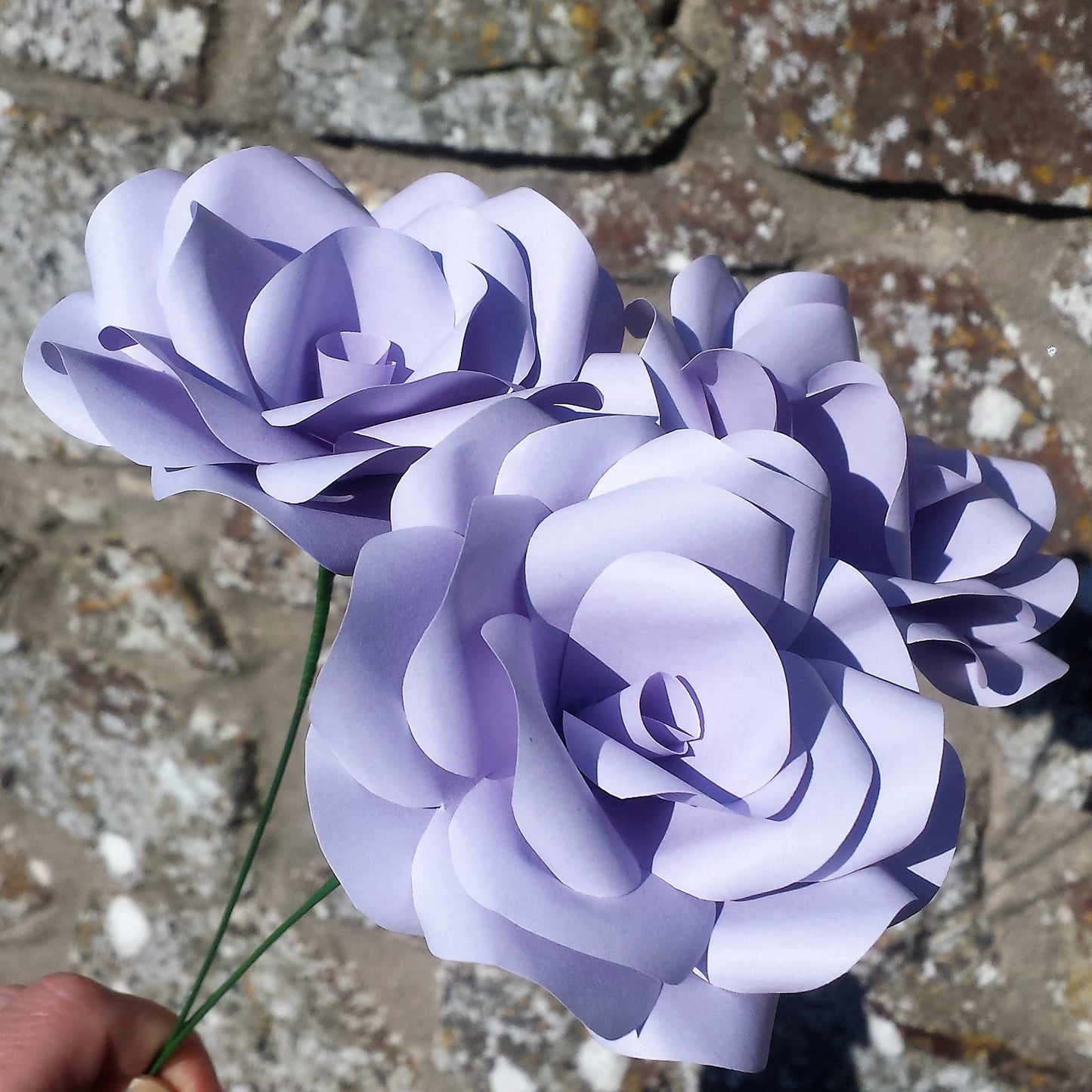 Lavender Paper Flowers