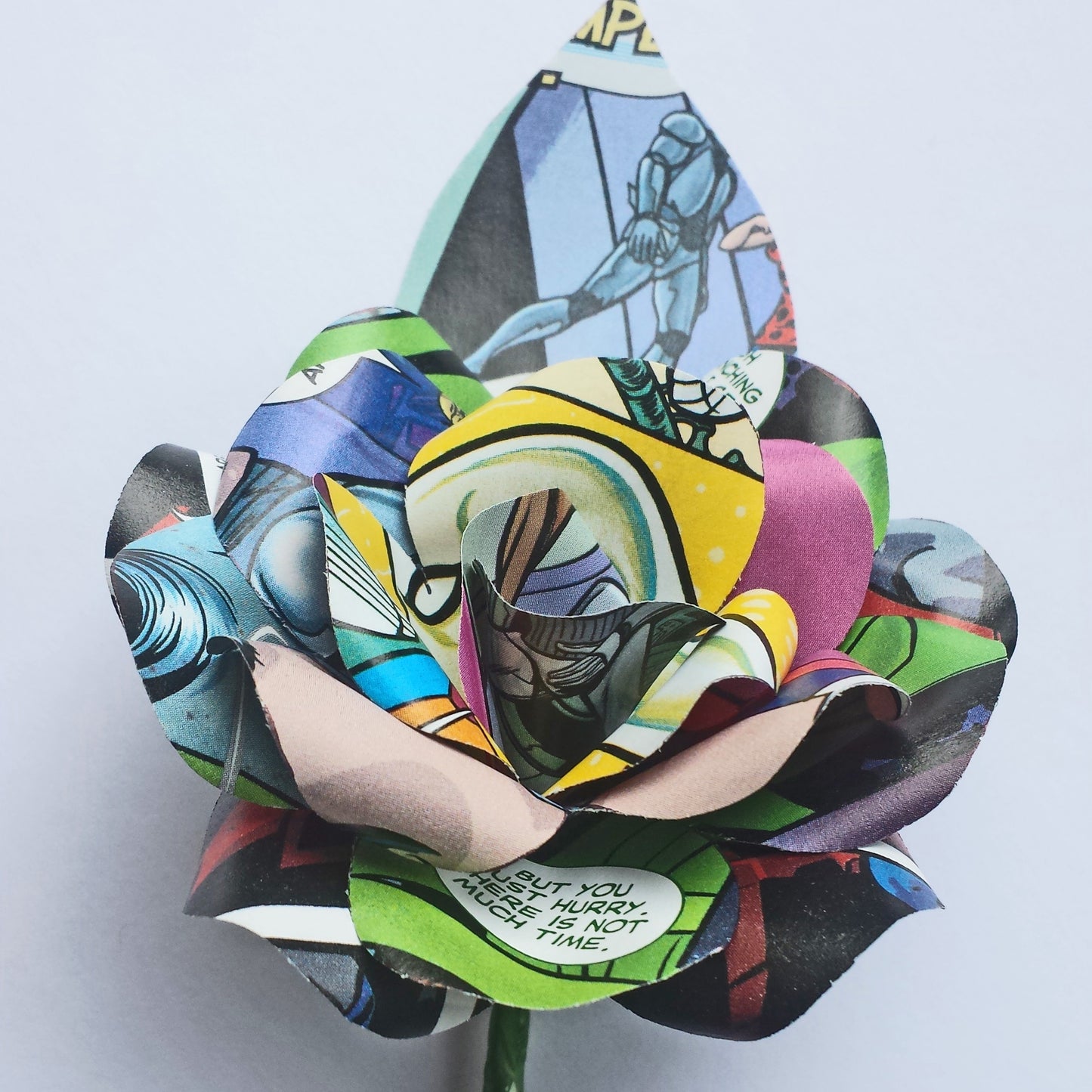 Comic Book Paper Flower Buttonholes / Boutonnieres