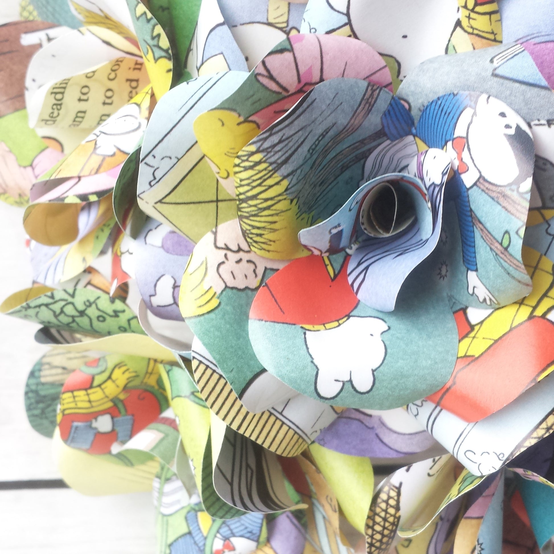 Rupert Bear Book Paper Flowers