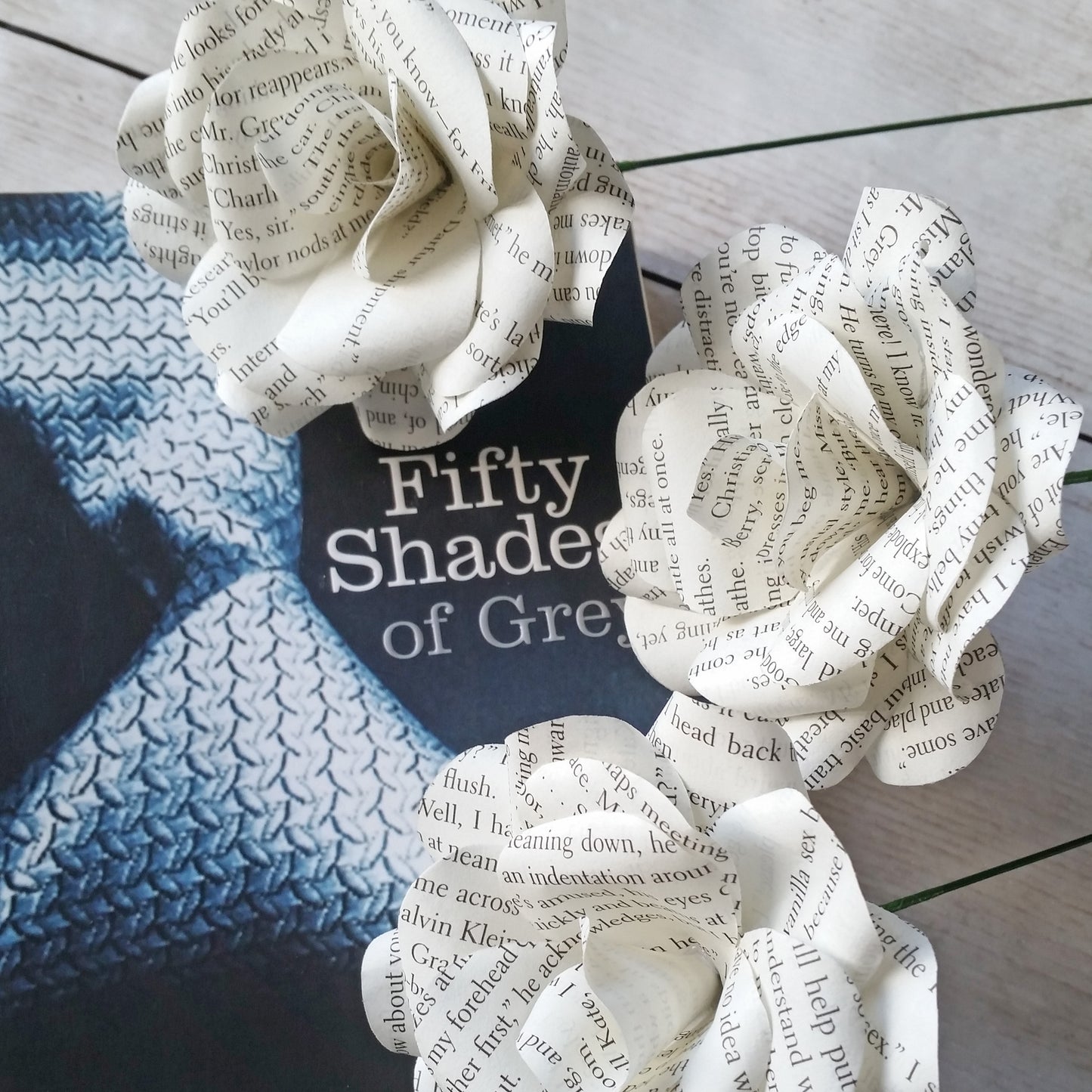 Book Paper Flower Roses