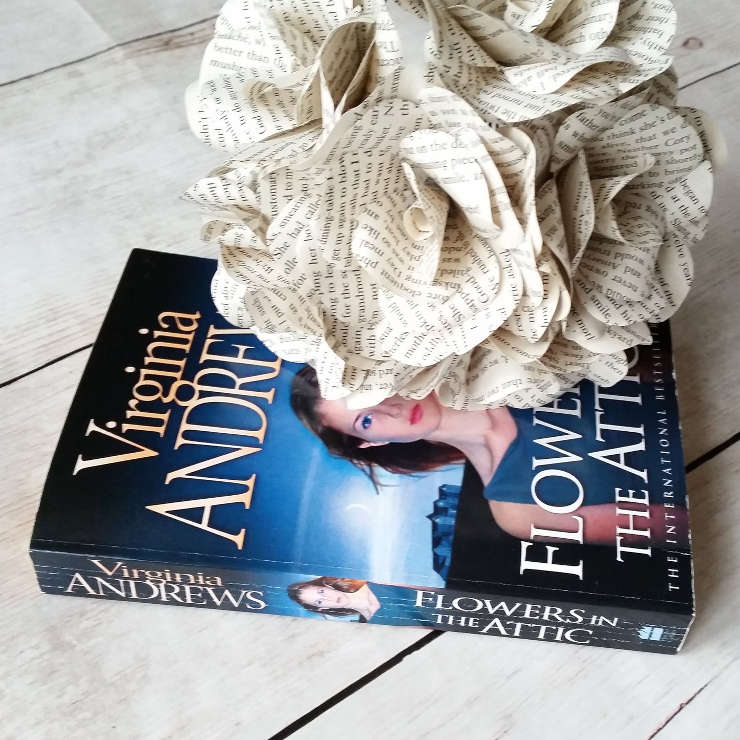Book Paper Flower Roses