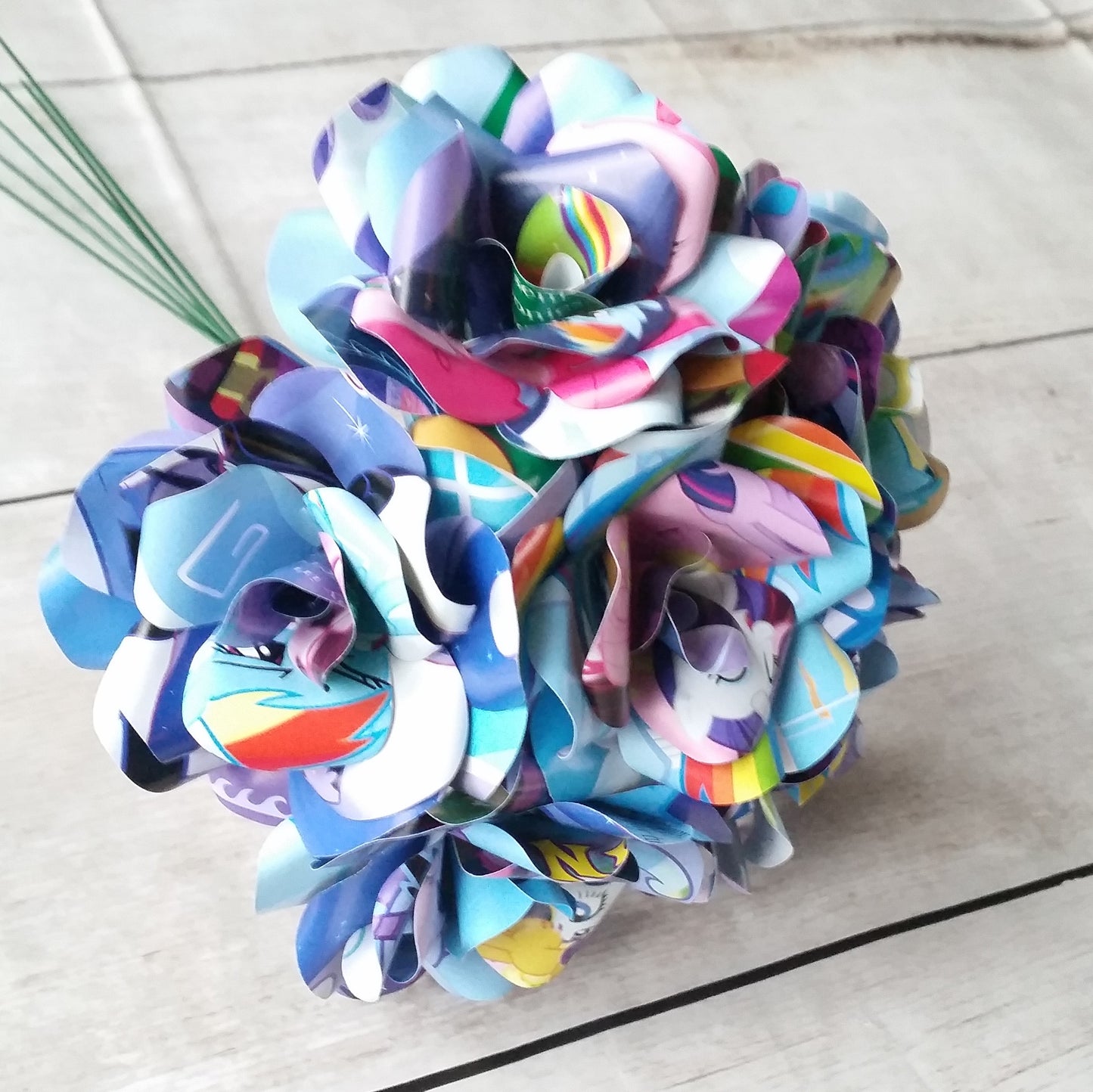 Book Paper Flower Roses