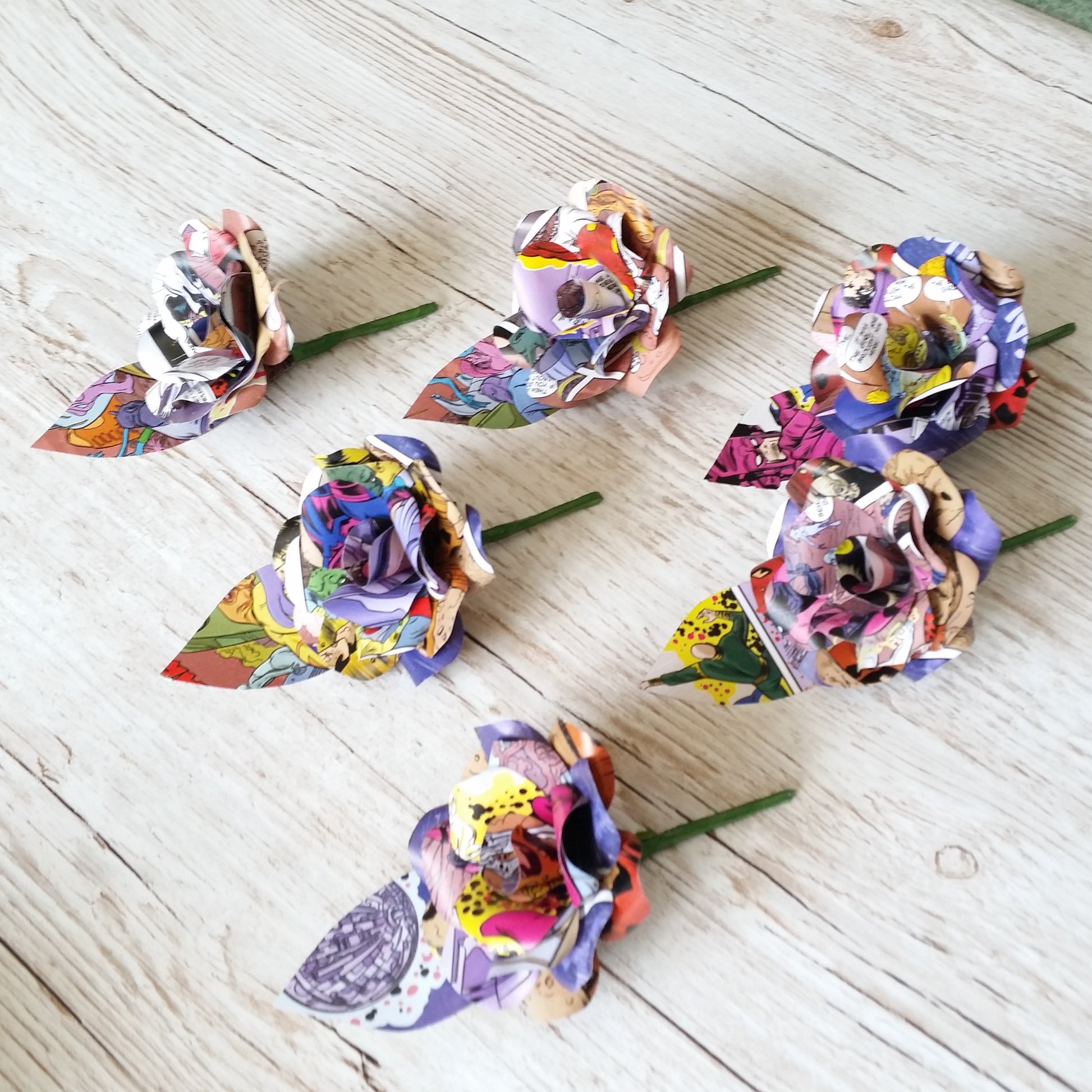 Comic Book Paper Buttonholes