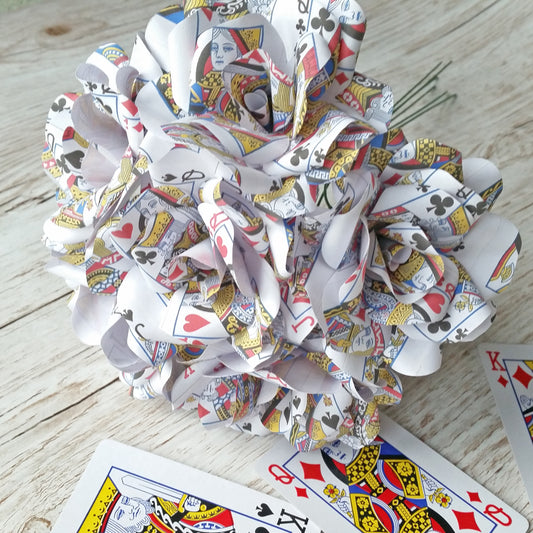 Playing Card Paper Flowers
