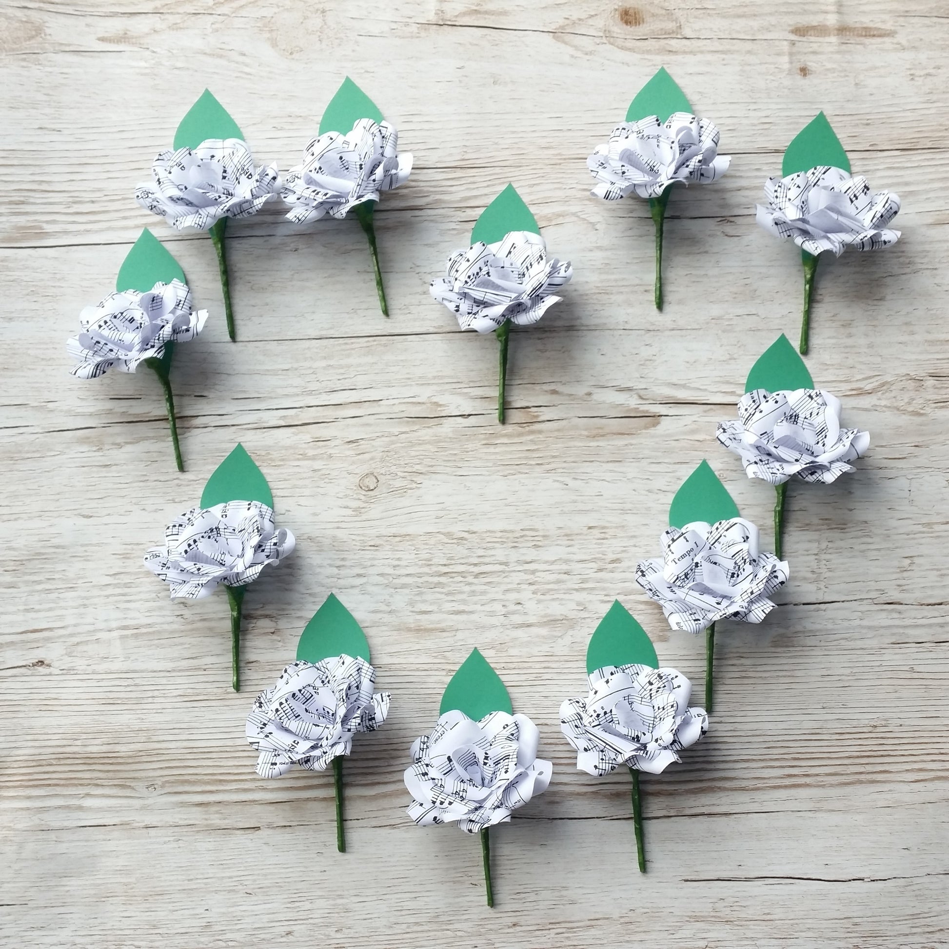 Sheet Music Buttonholes