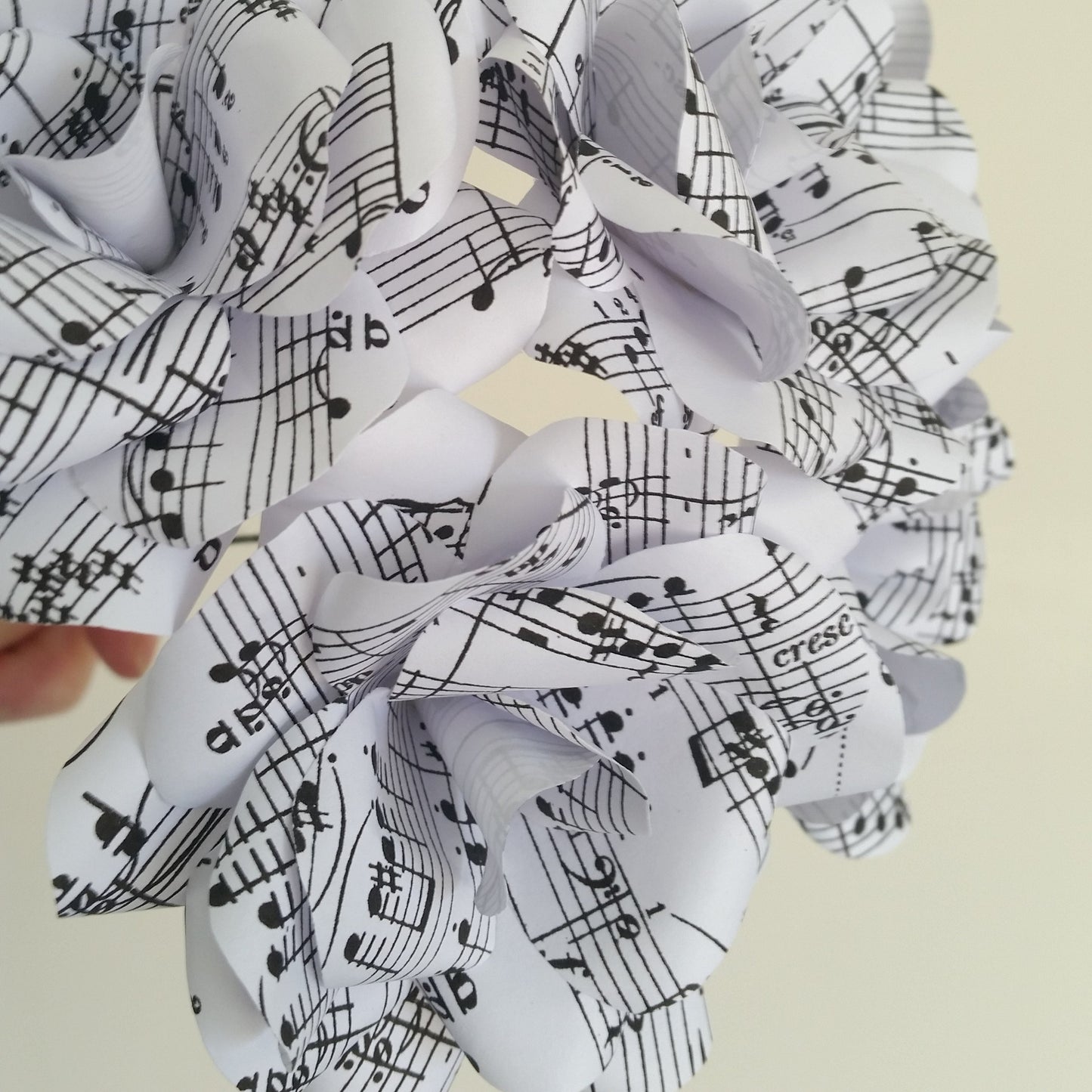Sheet Music Paper Flowers