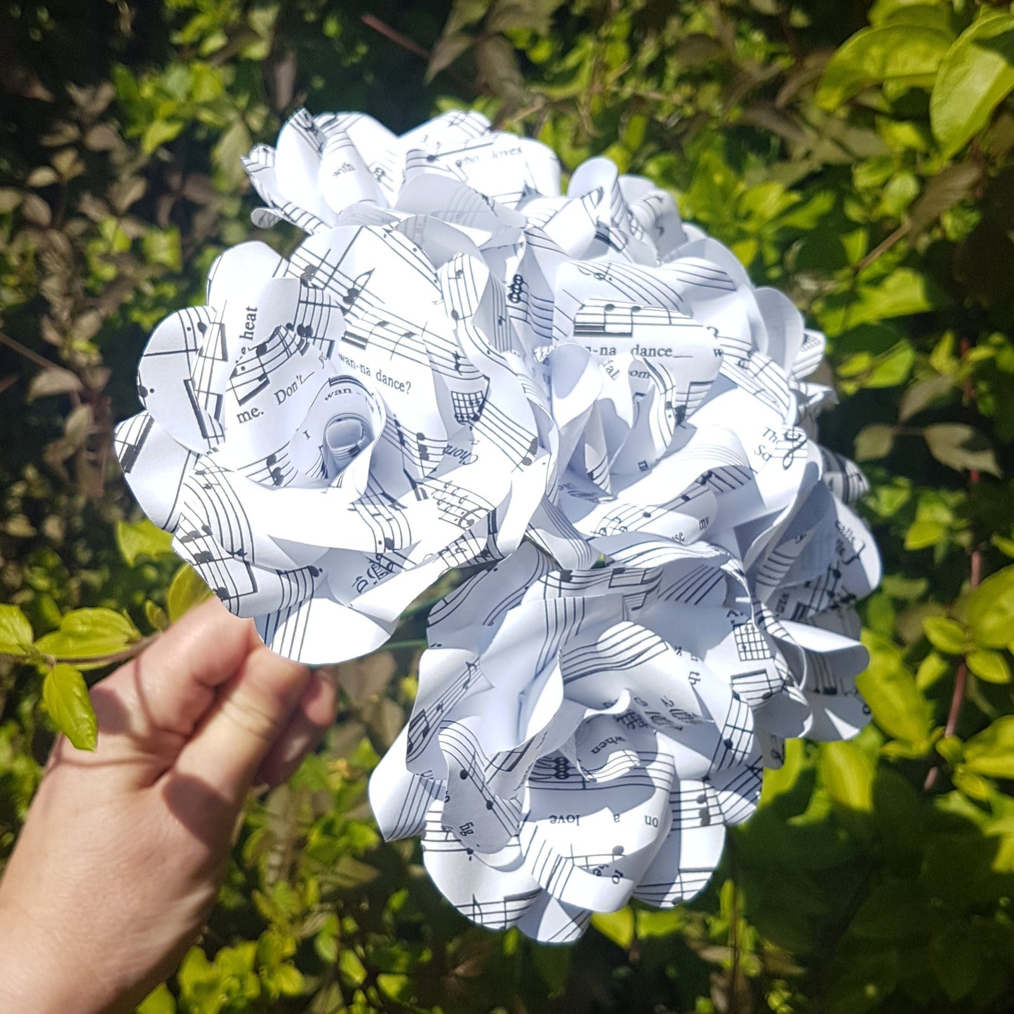 Sheet Music Paper Flowers