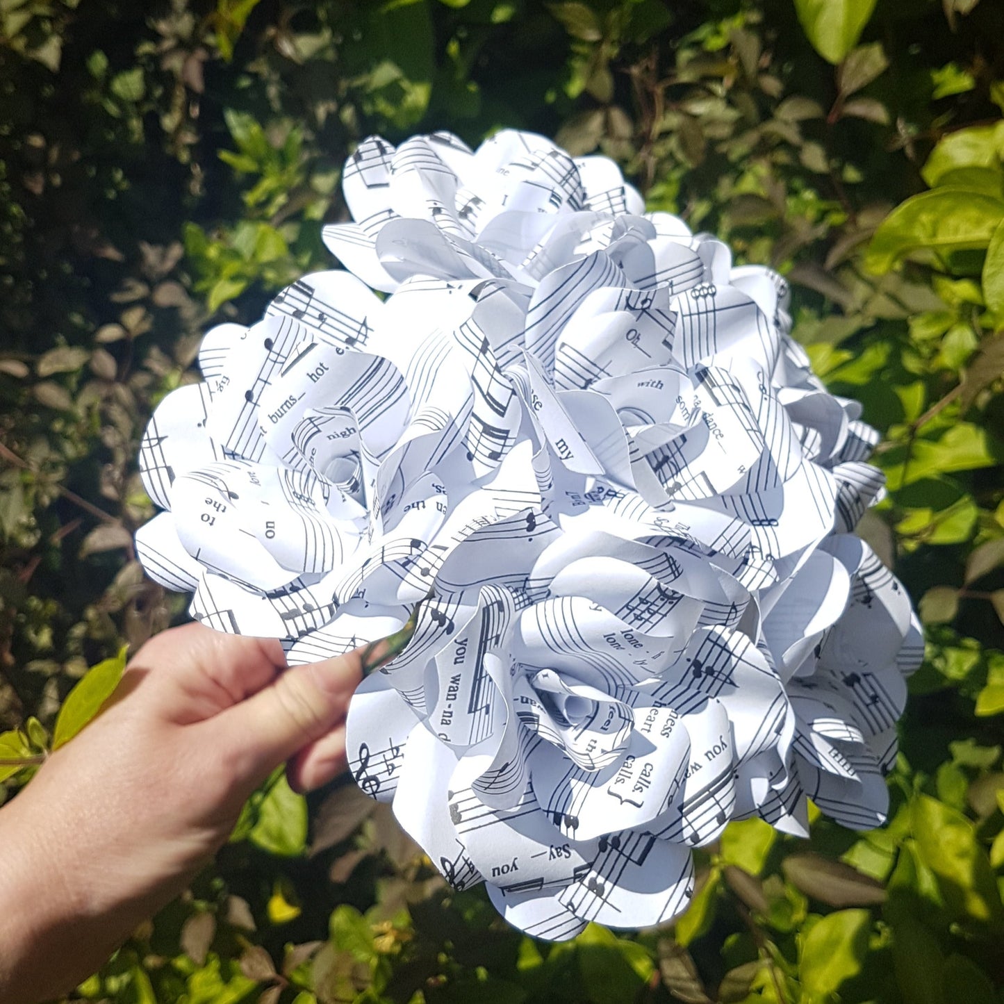 Sheet Music Paper Flowers