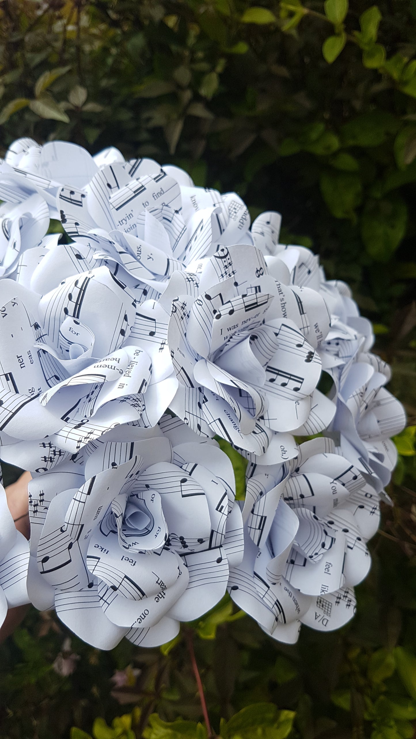 Sheet Music Paper Flowers