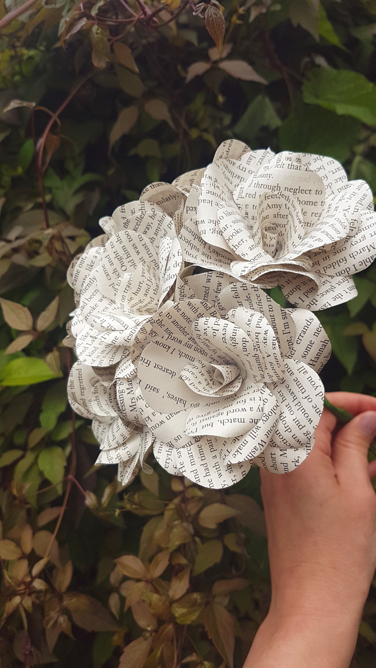 Book Paper Flower Roses