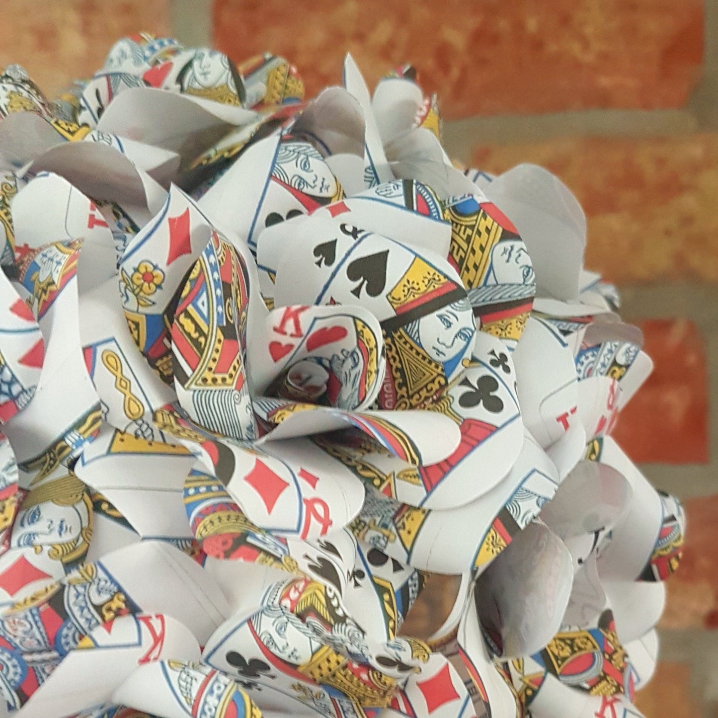Playing Card Paper Flowers