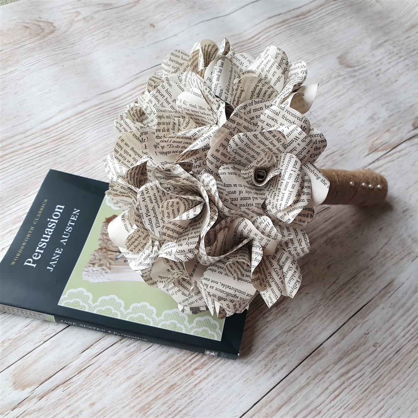 Book Paper Flower Bridal Bouquet