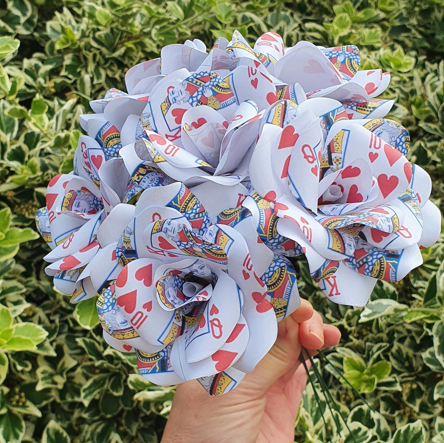 Playing Card Paper Flowers
