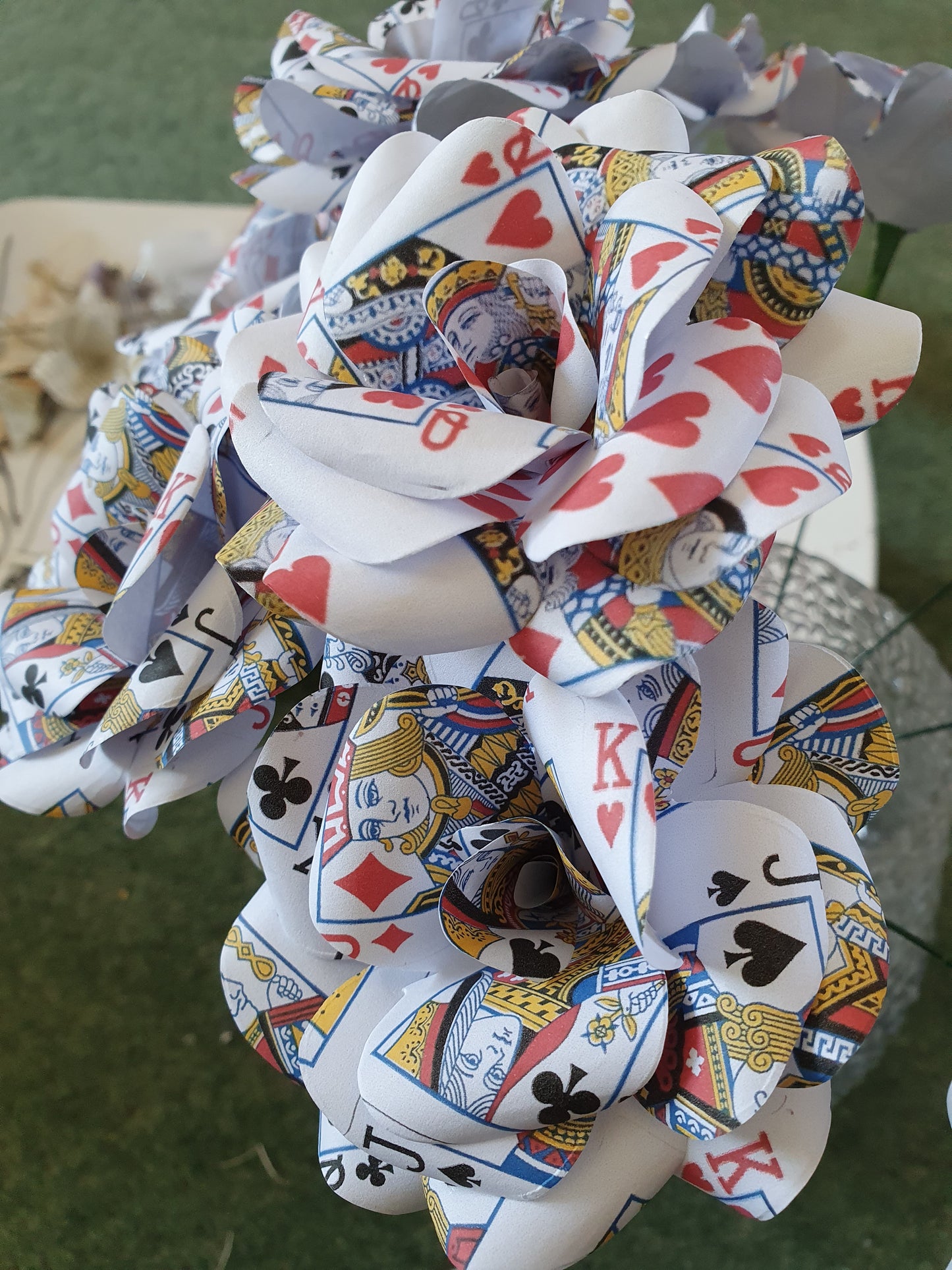 Playing Card Paper Flowers