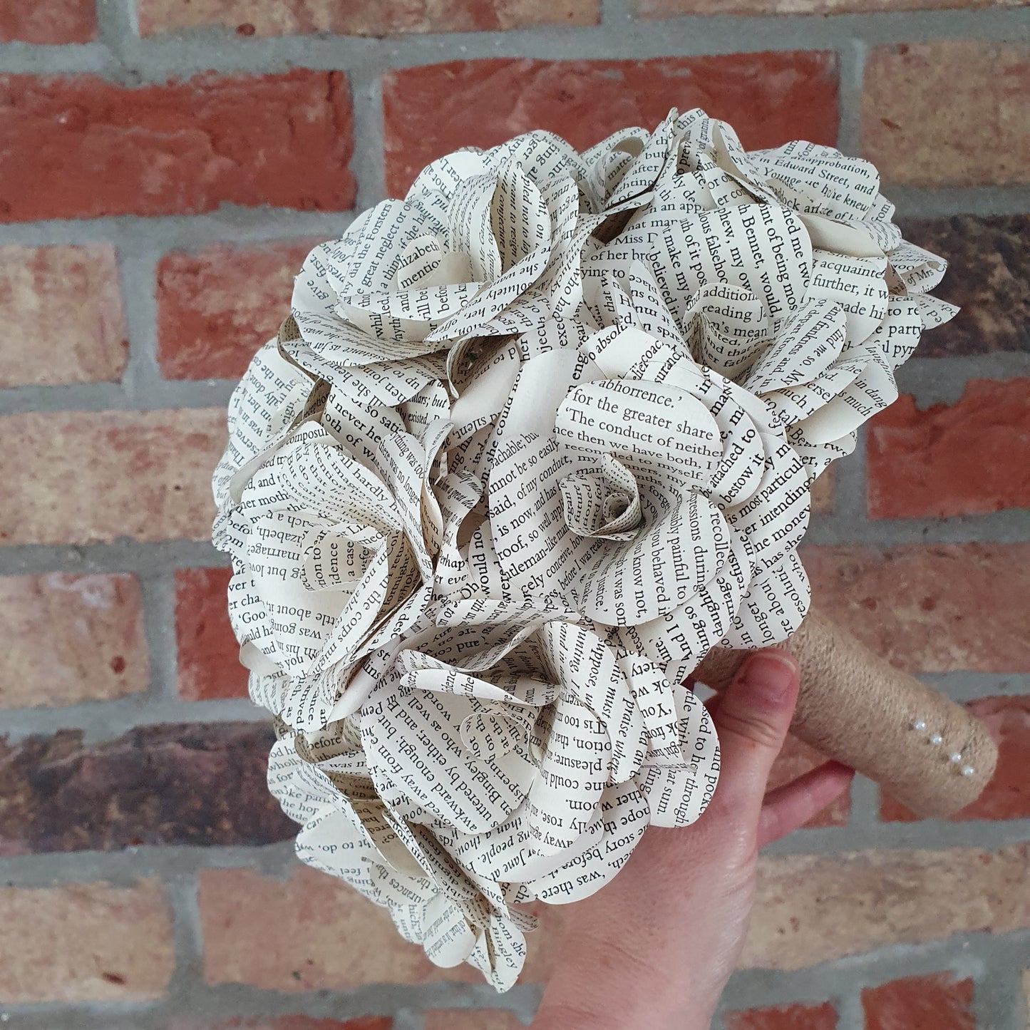 Book Paper Flower Bridal Bouquet