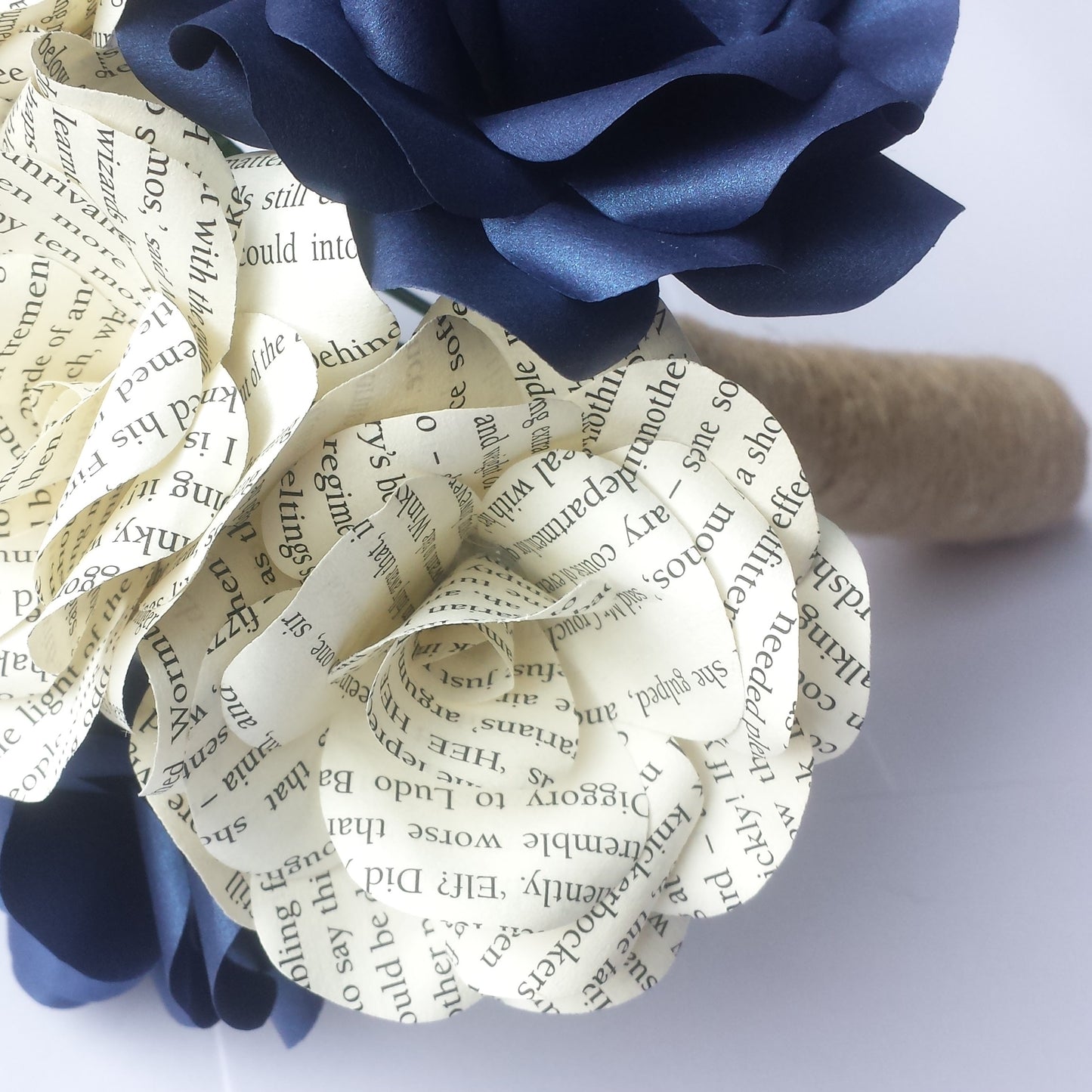 Book Paper Flower Bridal Bouquet