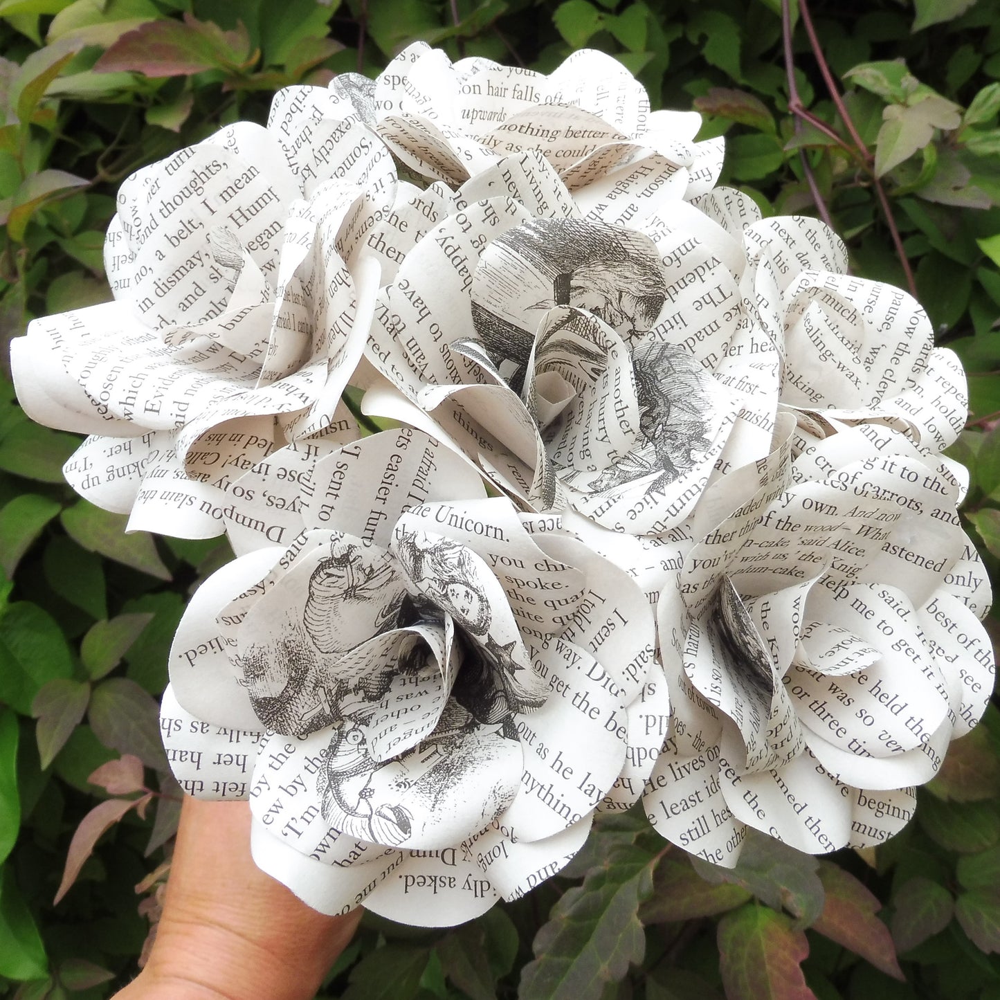 Book Paper Flower Roses