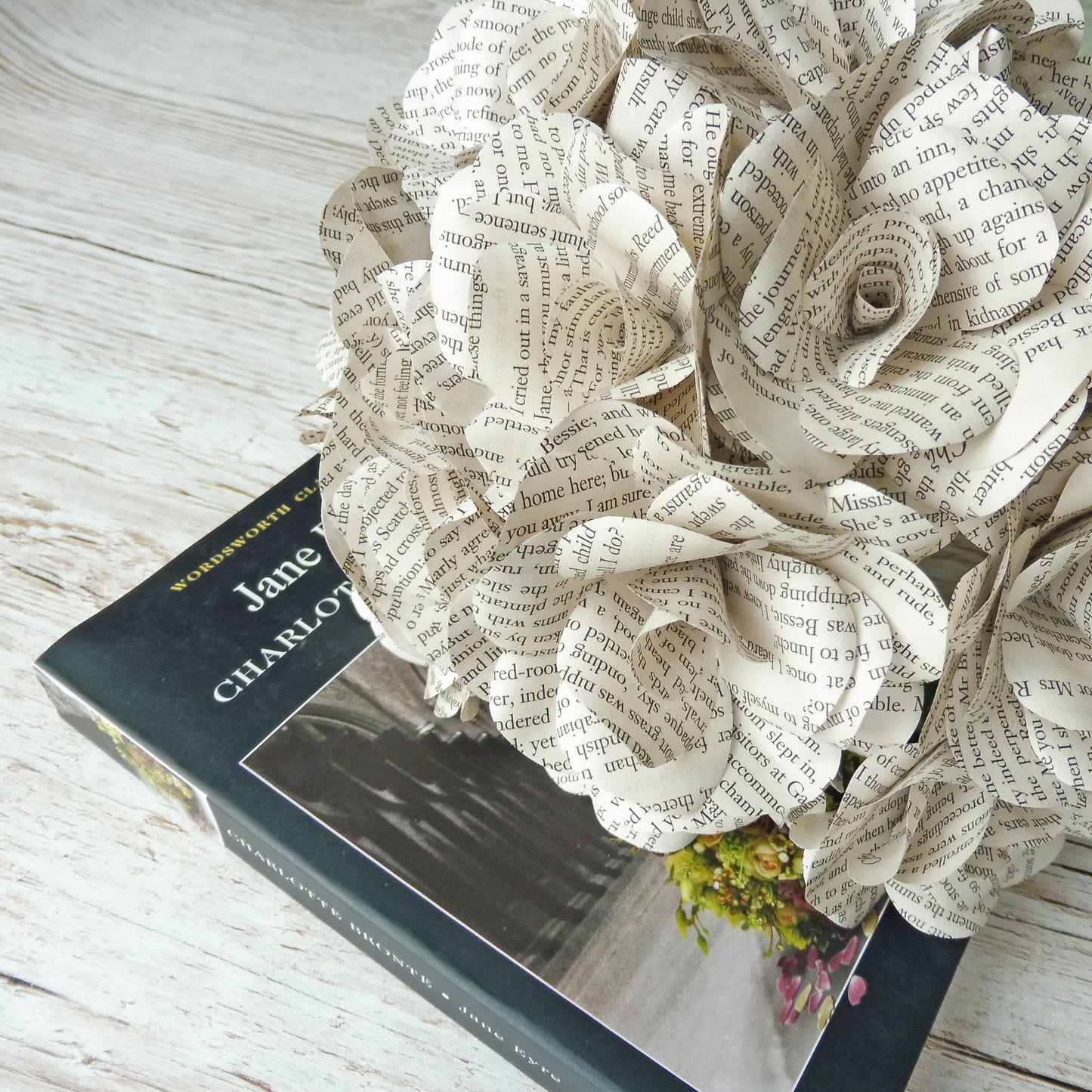 Book Paper Flower Roses