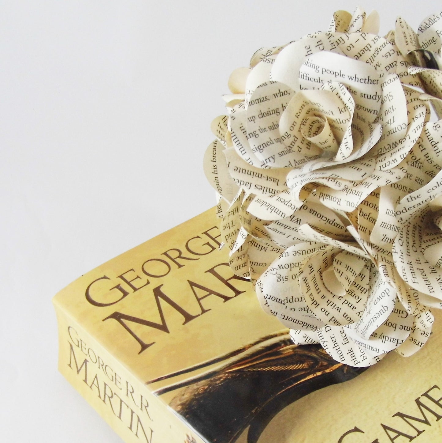 Book Paper Flower Roses
