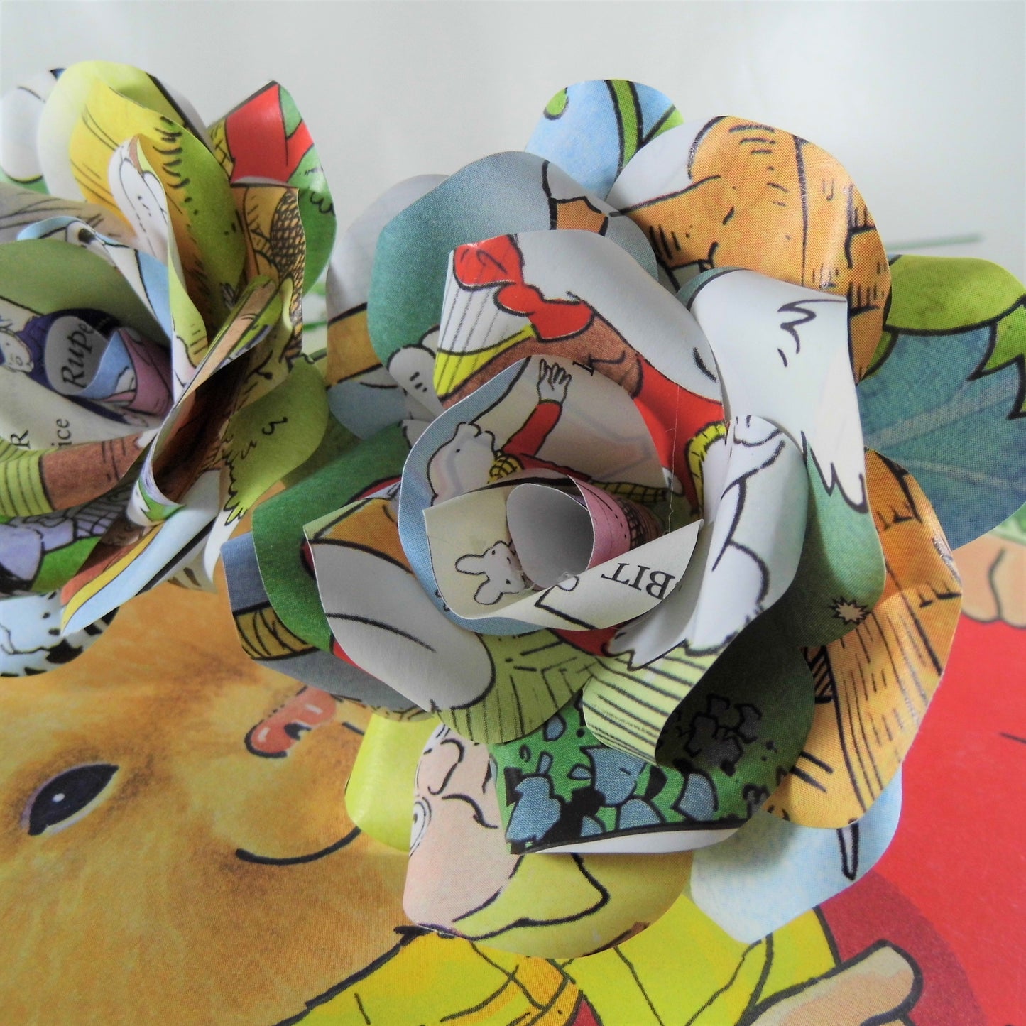 Rupert Bear Paper Roses