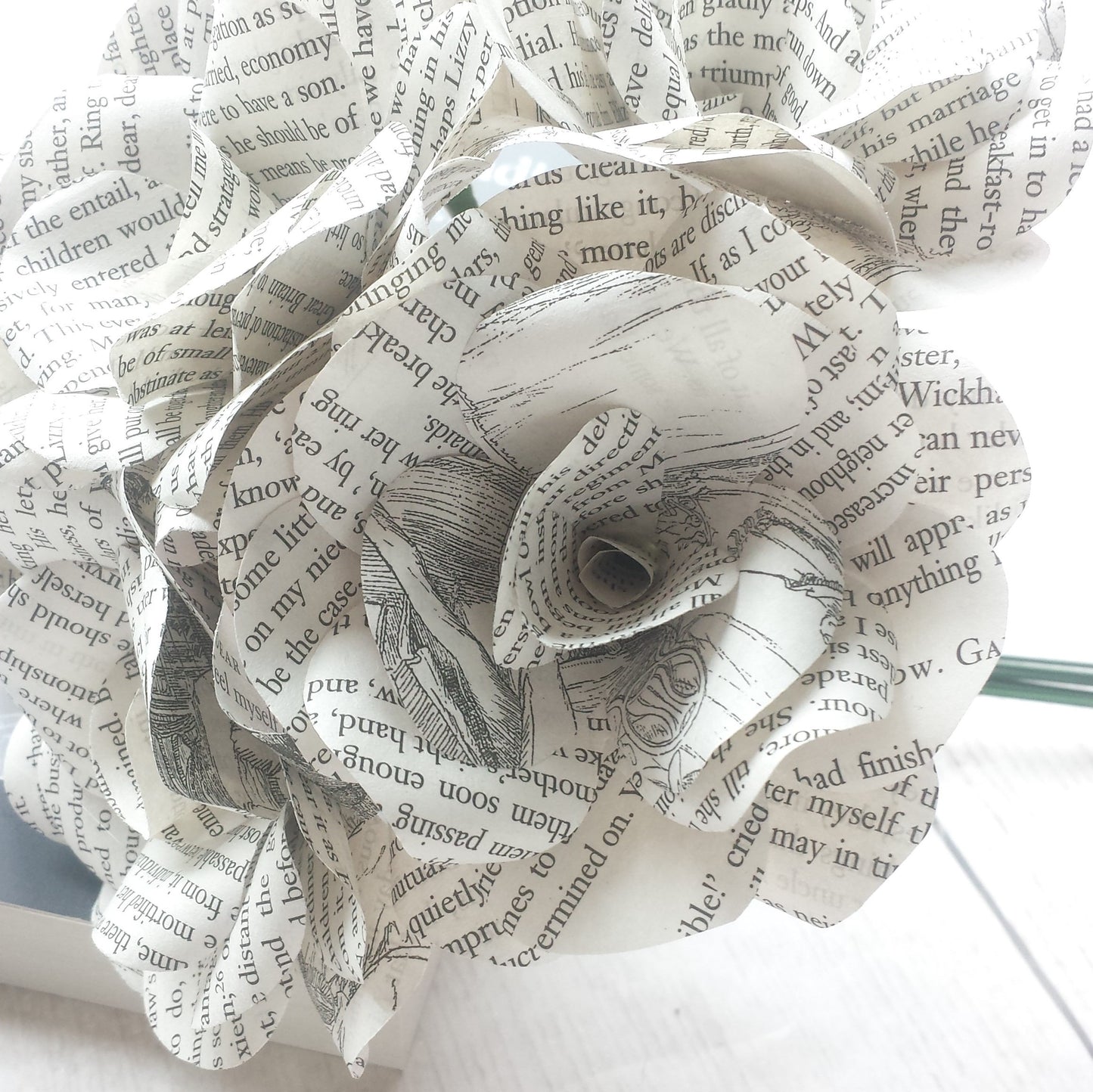 Pride & Prejudice Book Paper Flowers