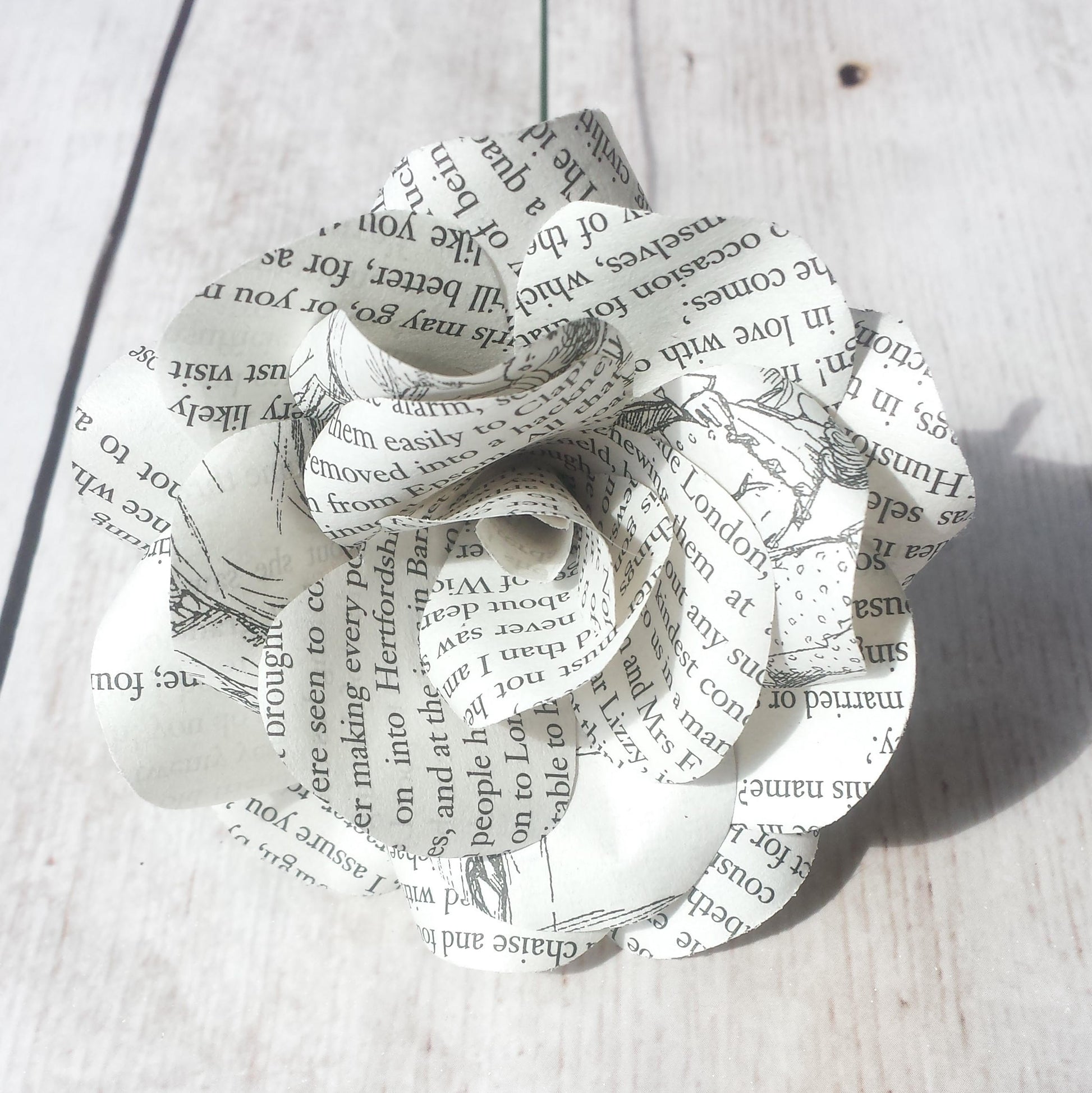 Pride & Prejudice Paper Flower