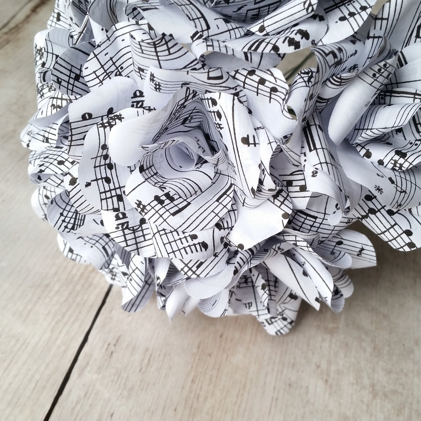 Sheet Music Paper Flowers