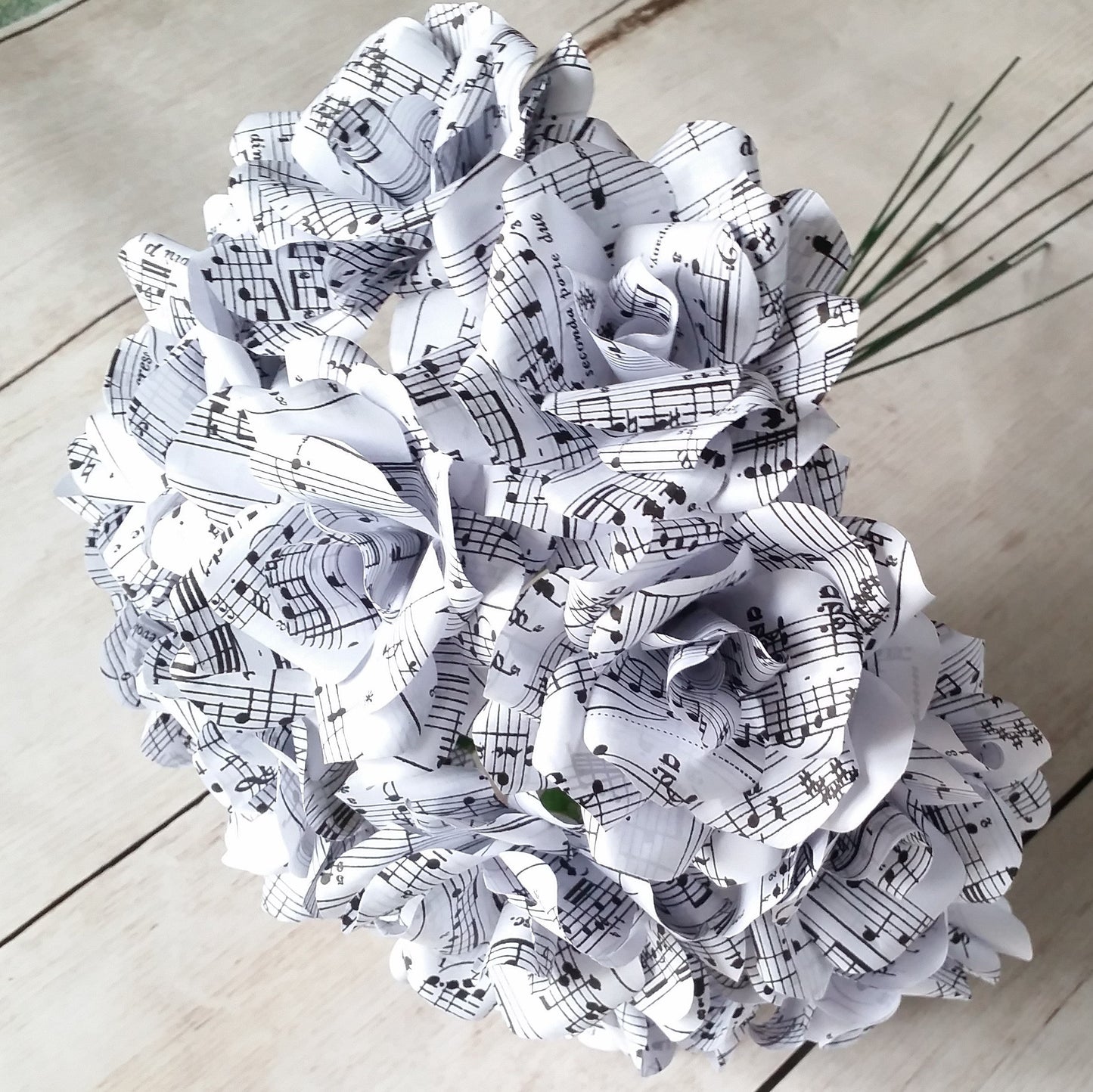 Sheet Music Paper Flowers
