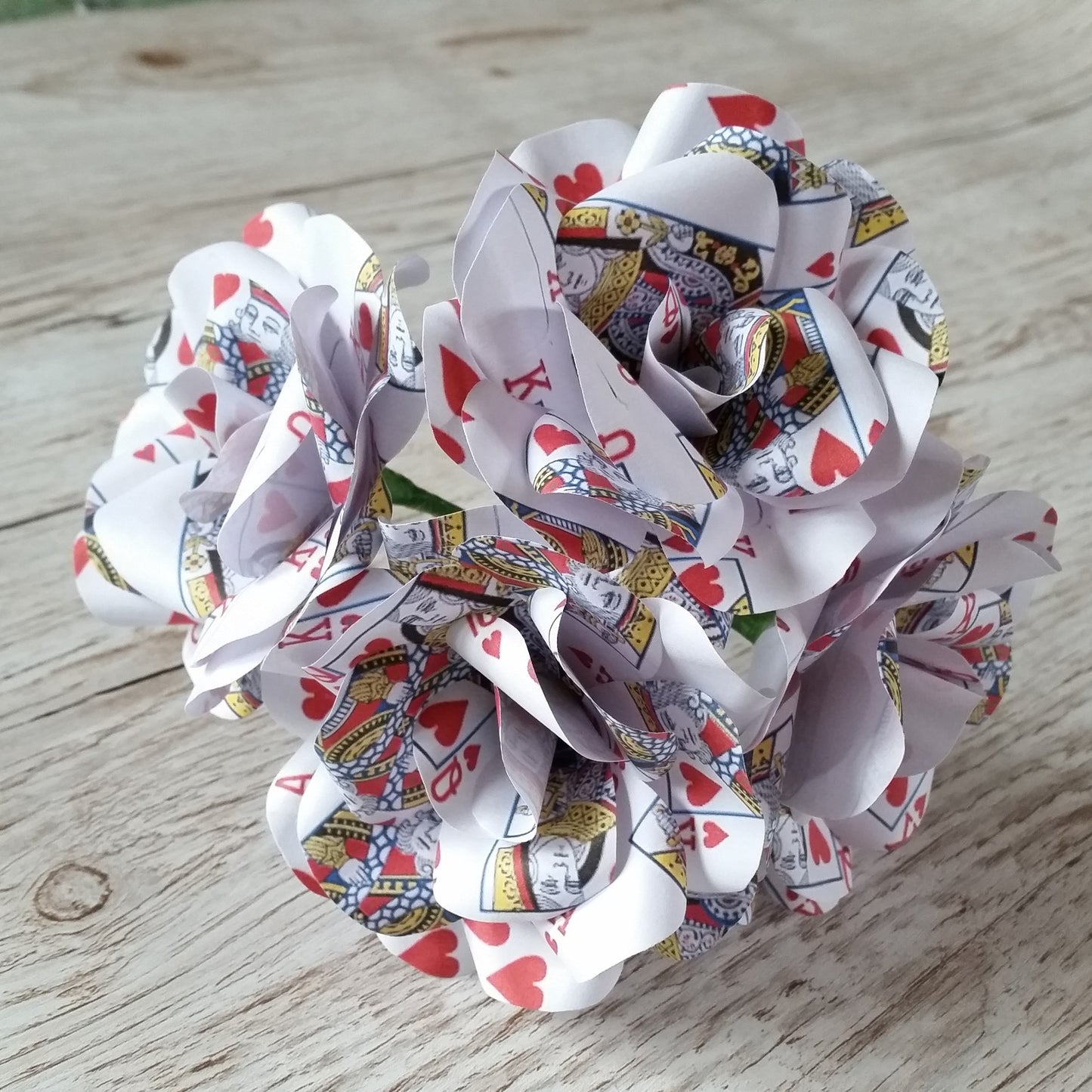 Playing Card Paper Flowers