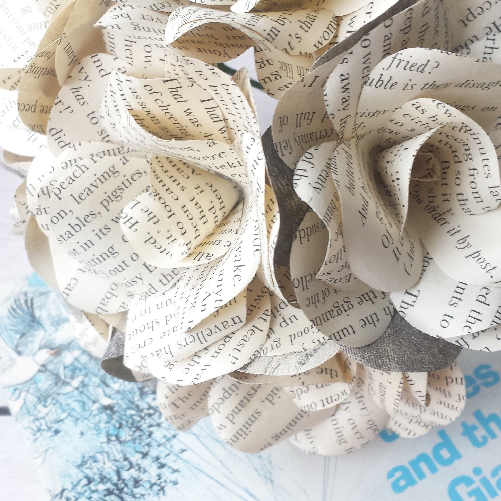 James & The Giant Peach Paper Flowers