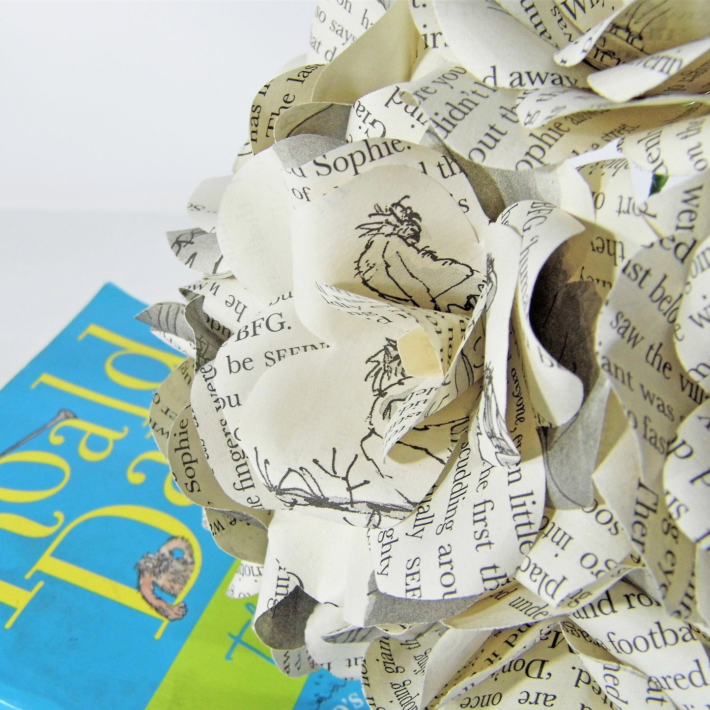 Roald Dahl Book Paper Flowers