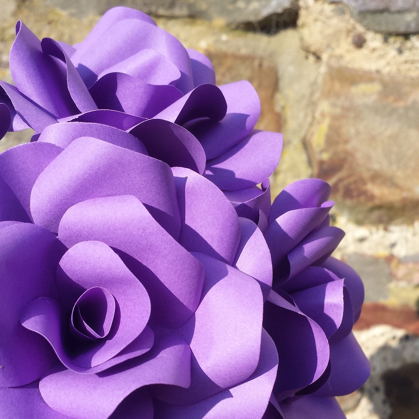 Purple Paper Flowers