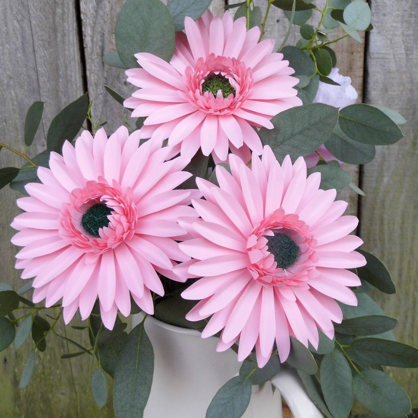 3 x Handmade Paper Gerbera Daisies