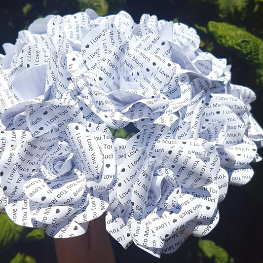 Personalised Message Paper Flowers