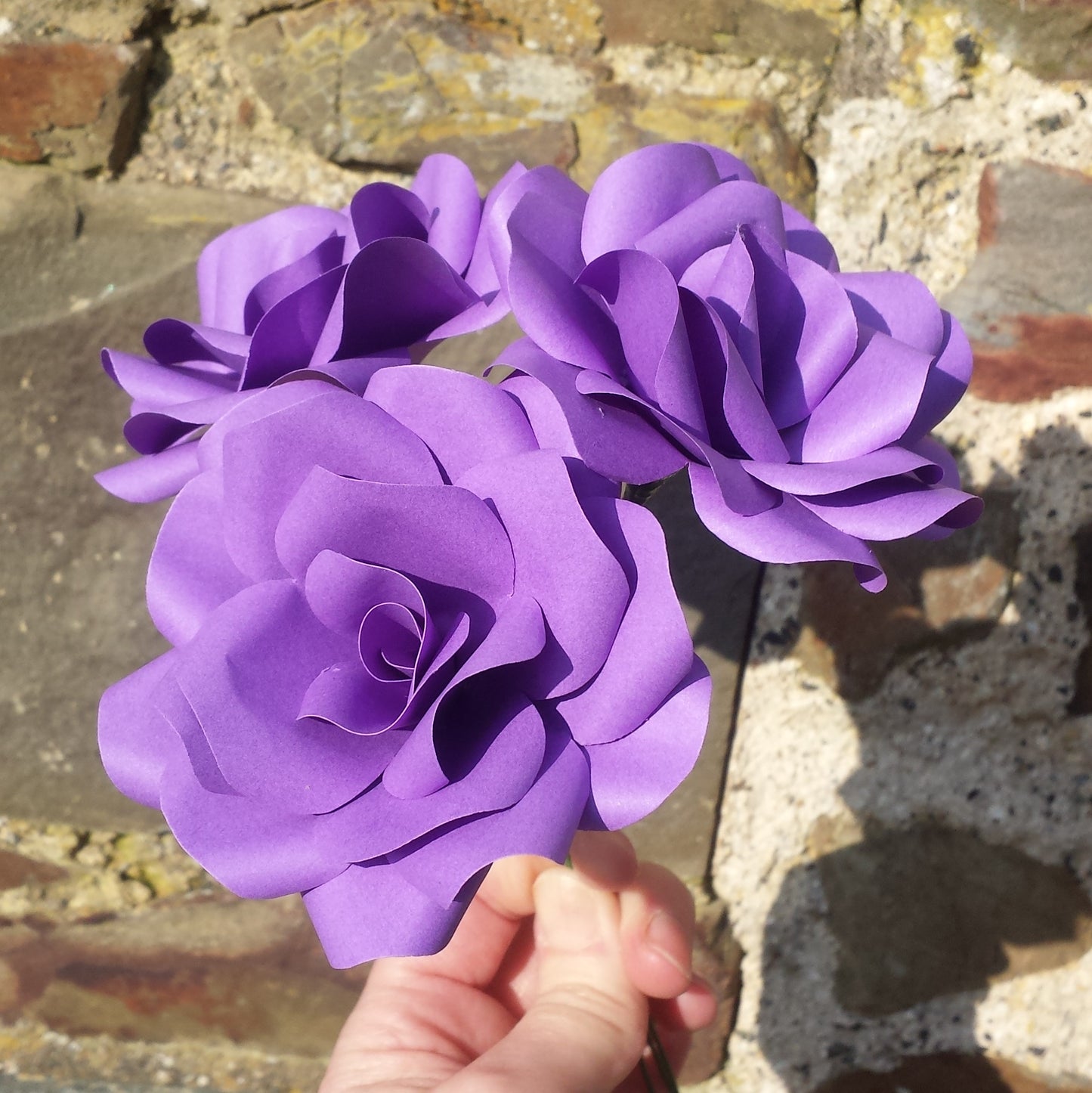 Purple Paper Flowers