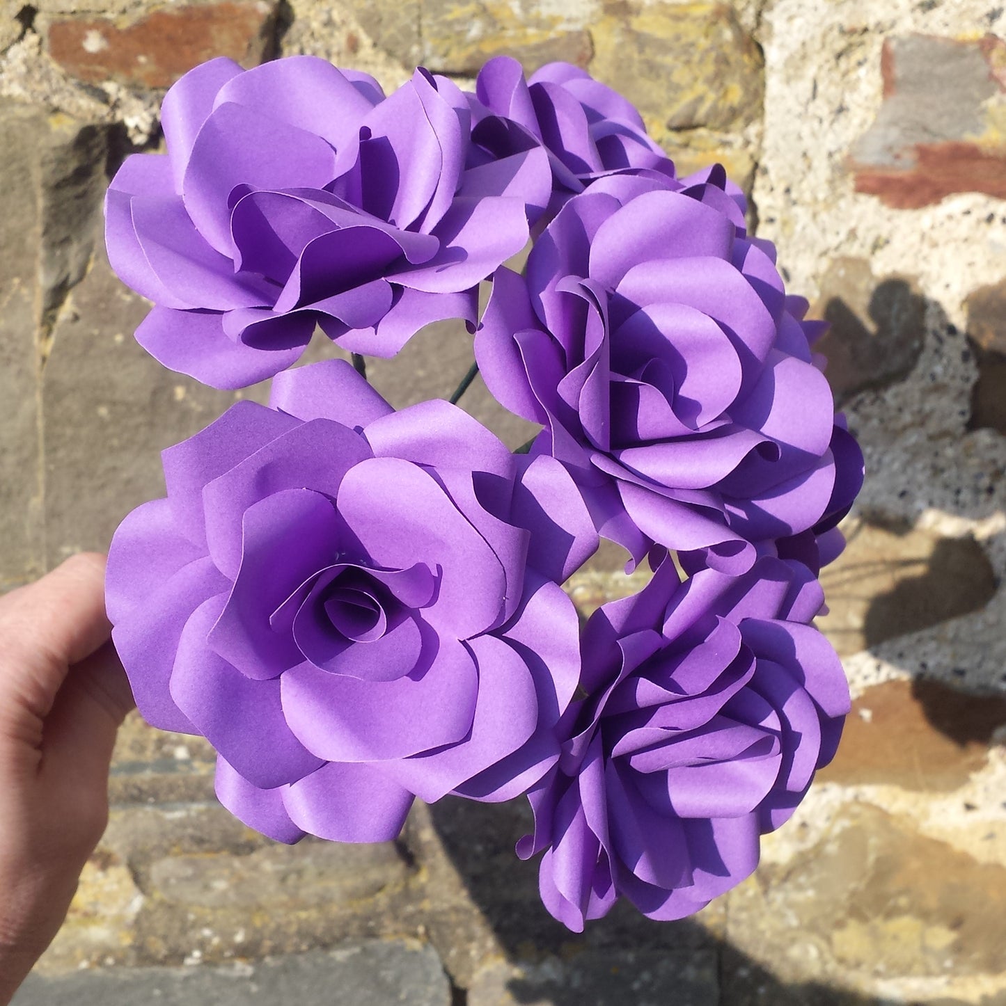 Purple Paper Flowers