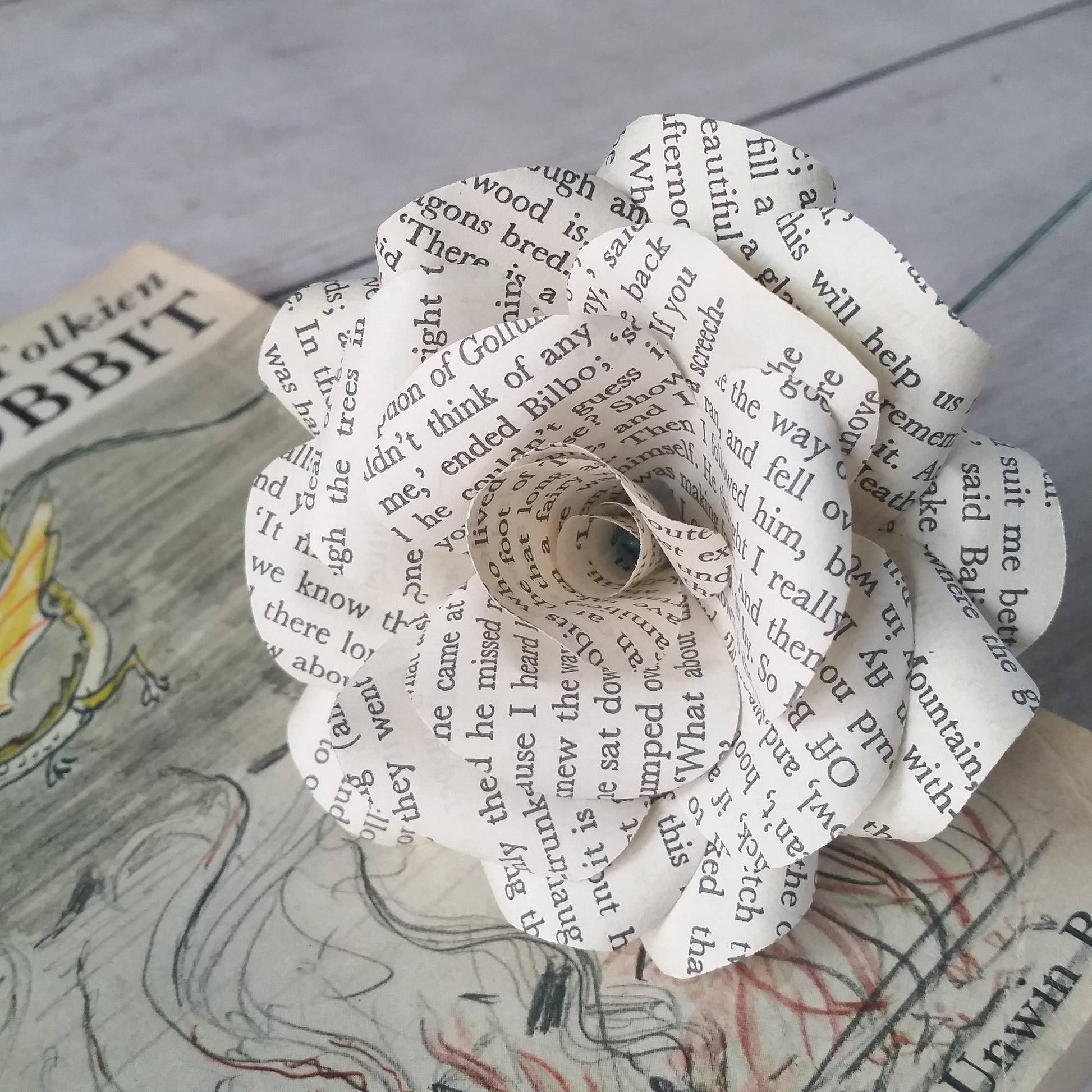 The Hobbit Paper Flowers
