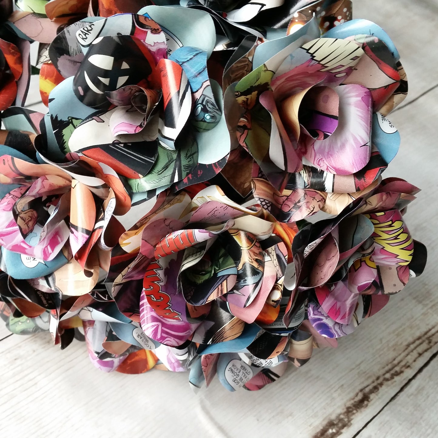 Comic Book Paper Roses