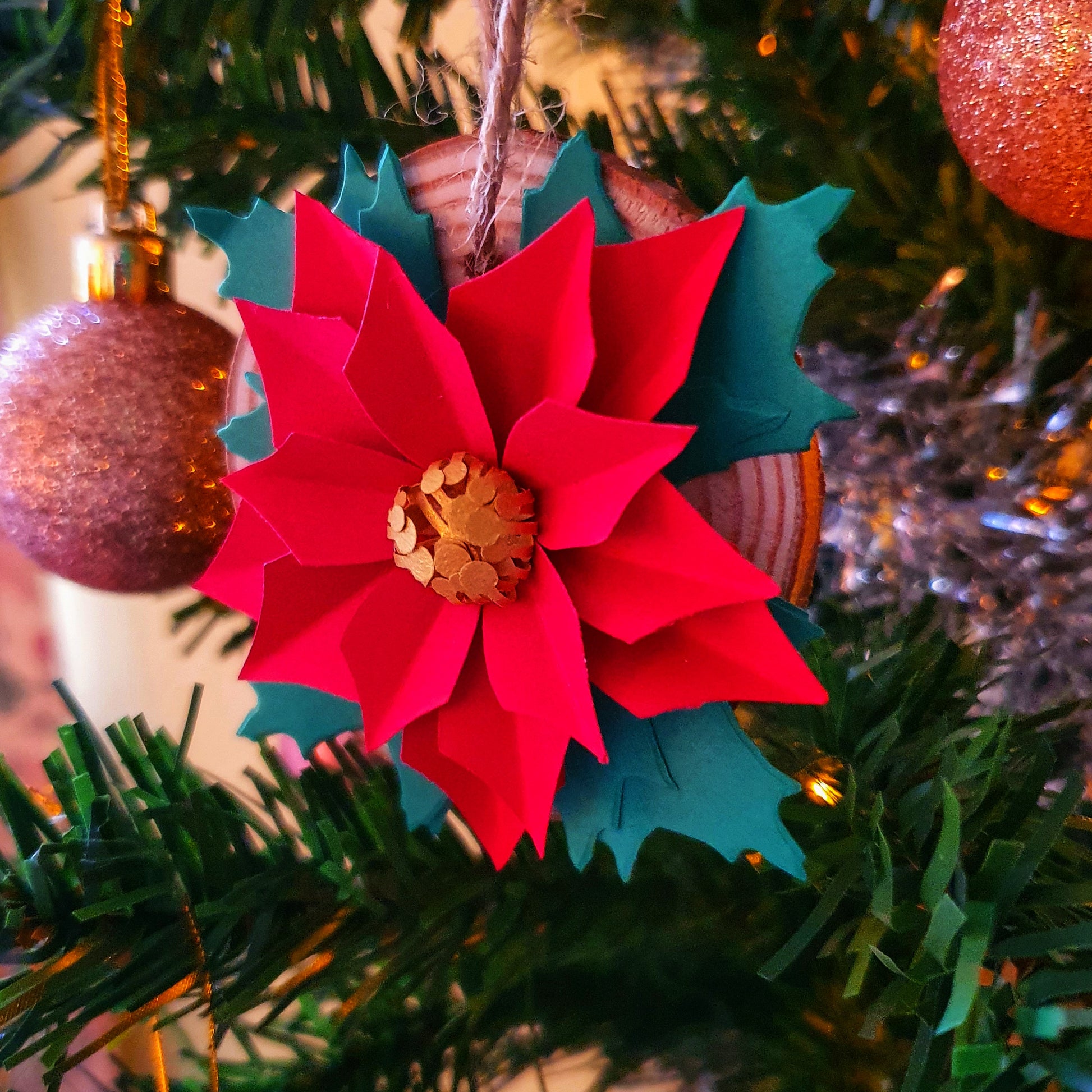 Poinsettia Tree Decoration