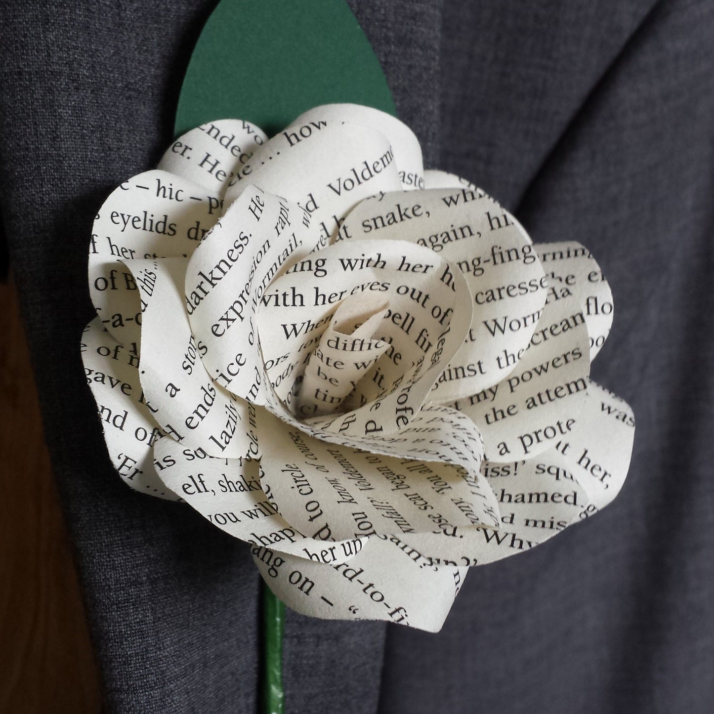 Paper Flower Wedding Buttonhole
