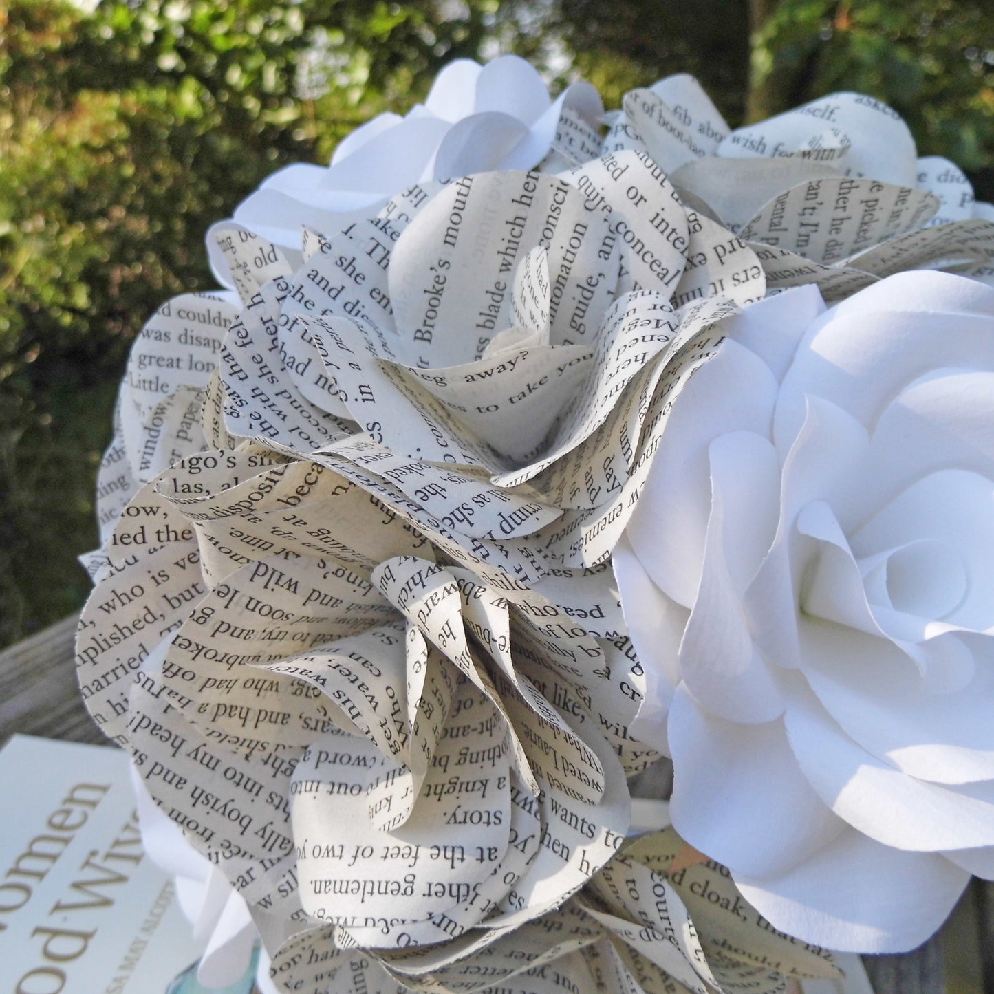 Book Paper Flower Bridal Bouquet