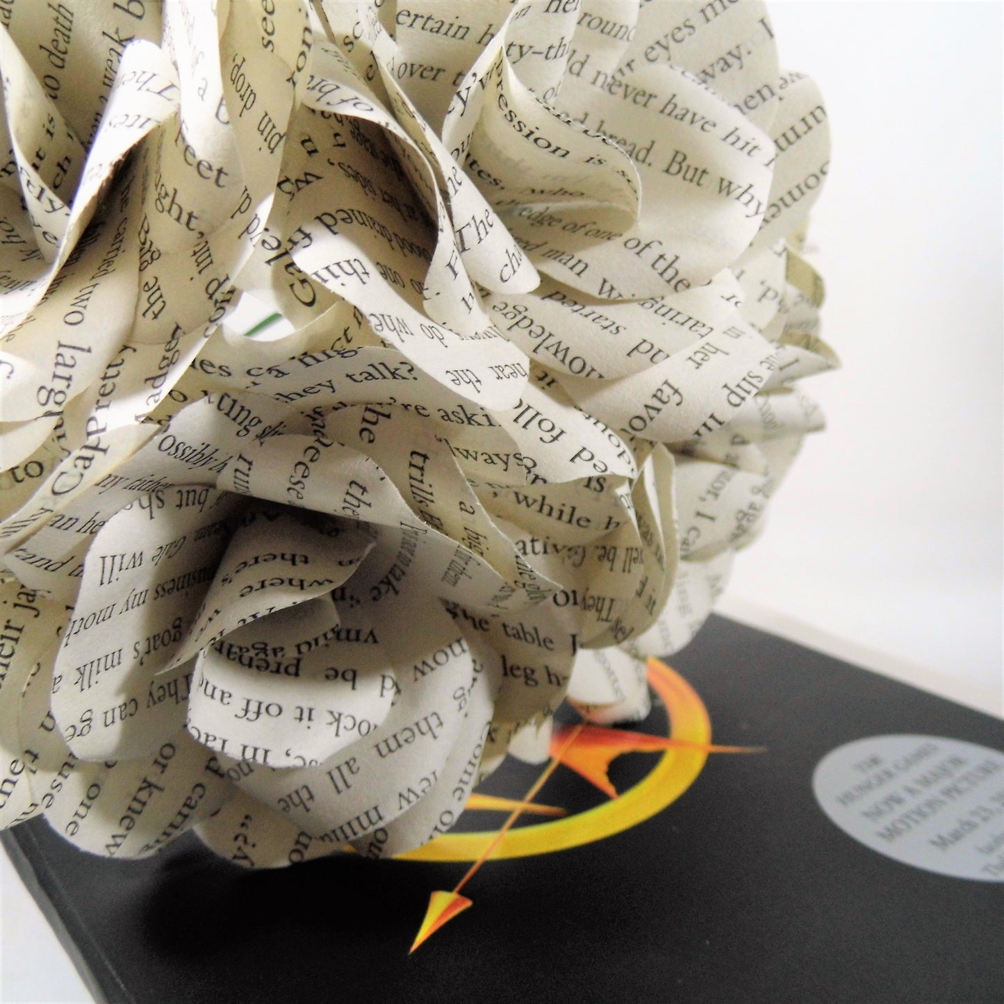 Hunger Games Book Paper Flowers