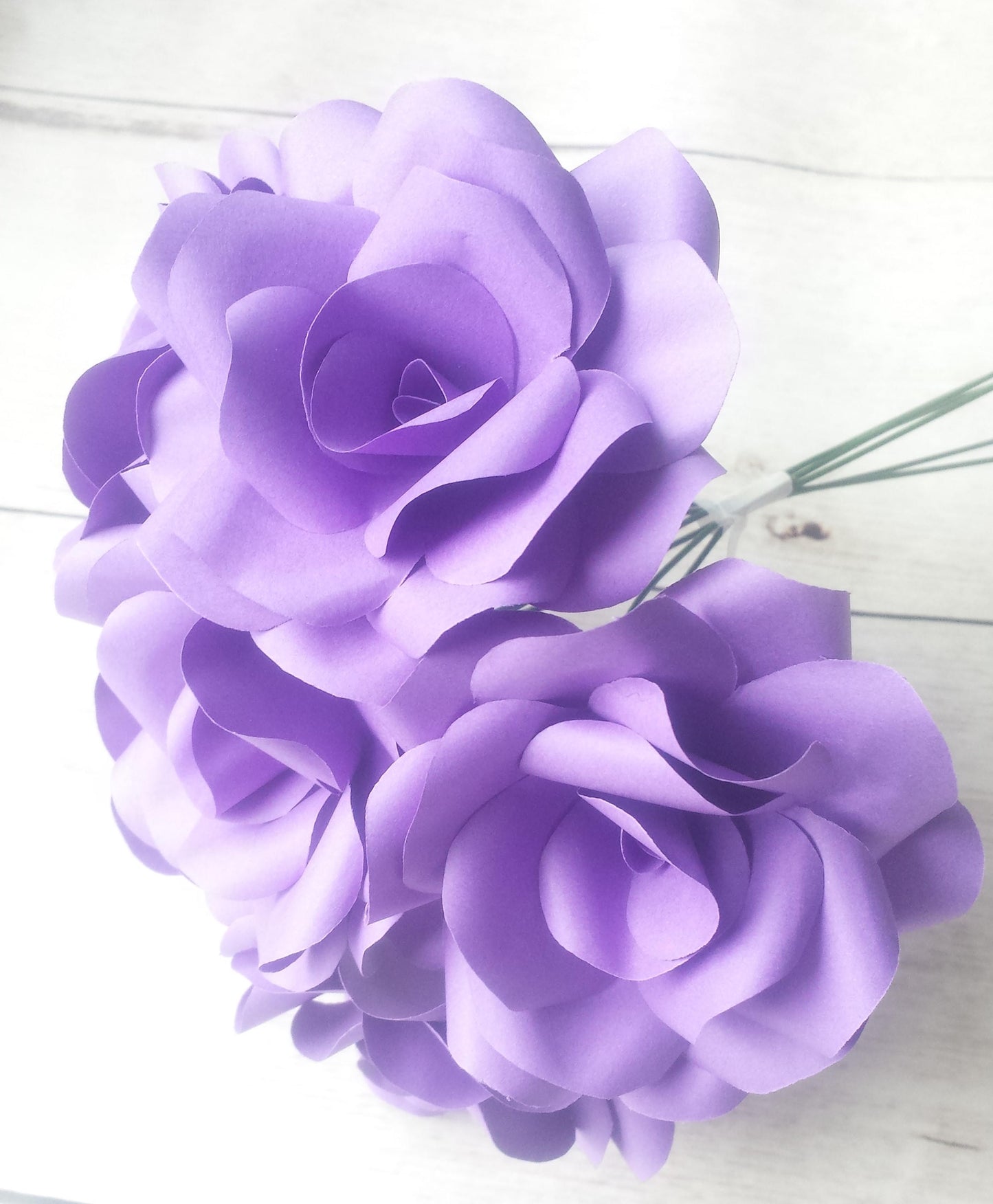Purple Paper Rose Bouquet