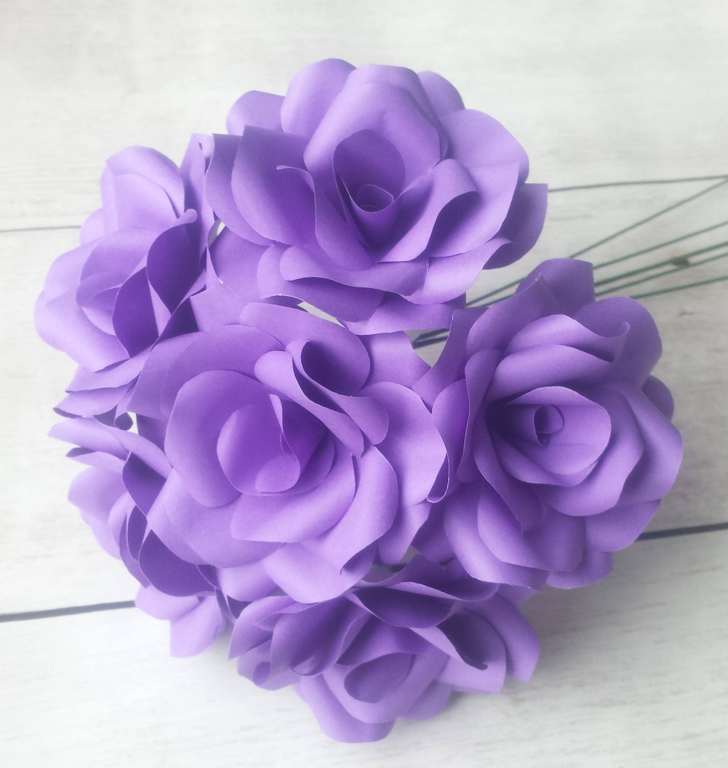 Purple Paper Flower Bouquet