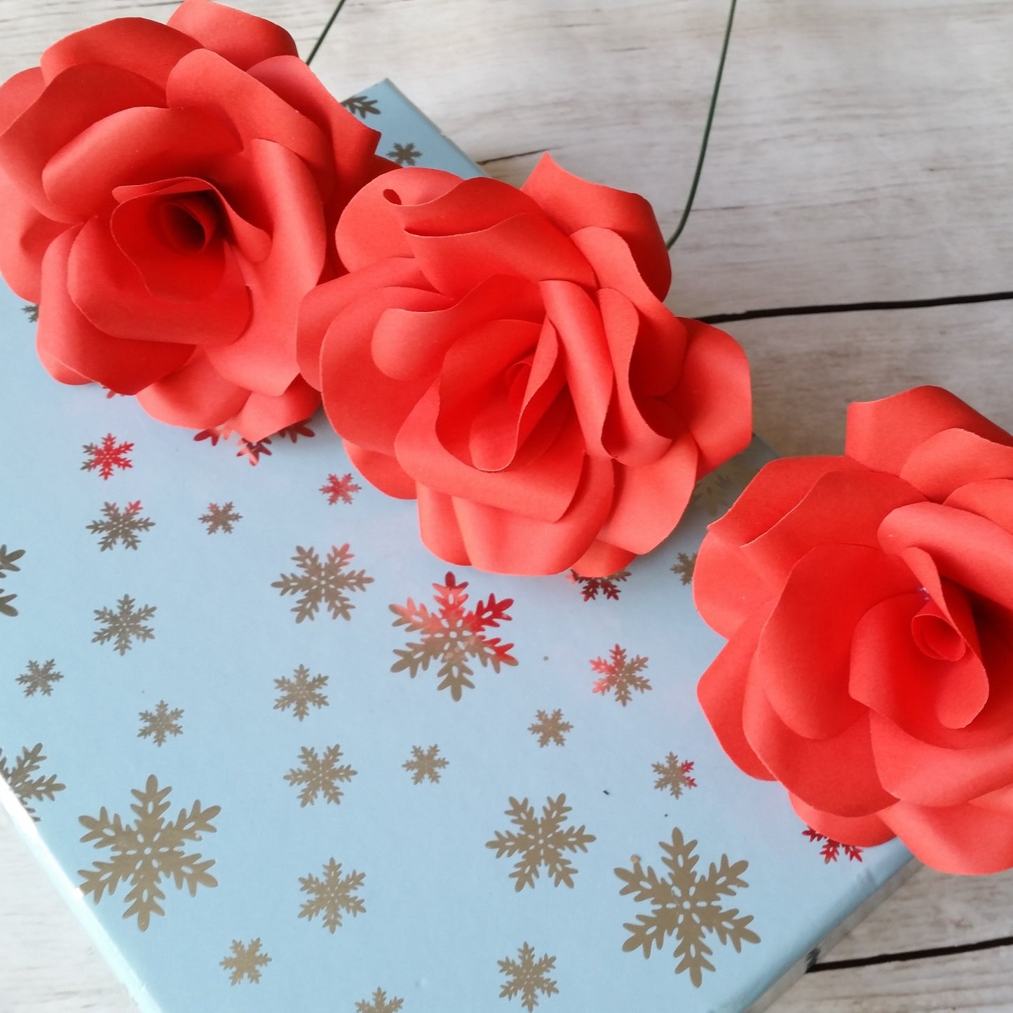 Red Paper Flowers