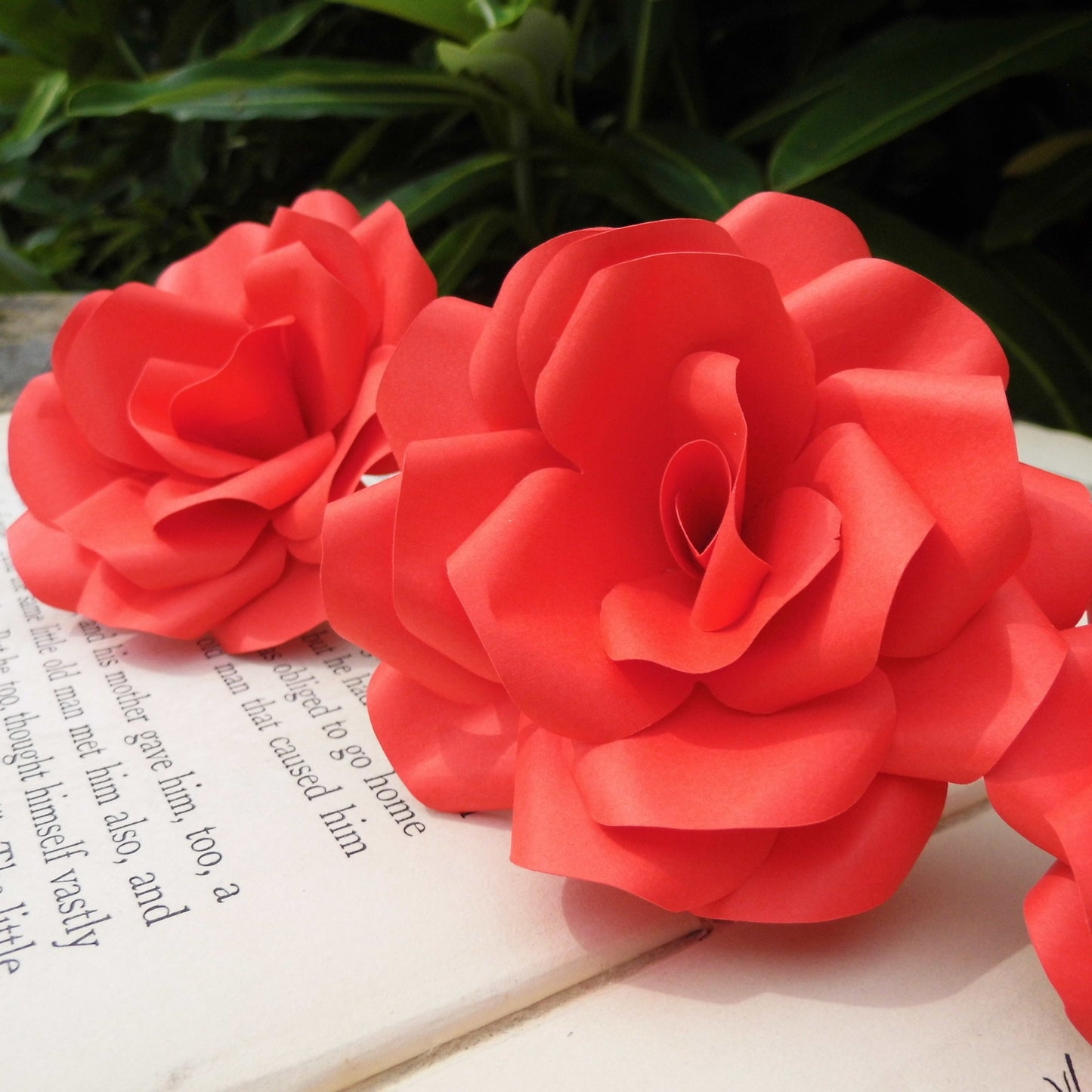 Red Paper Roses